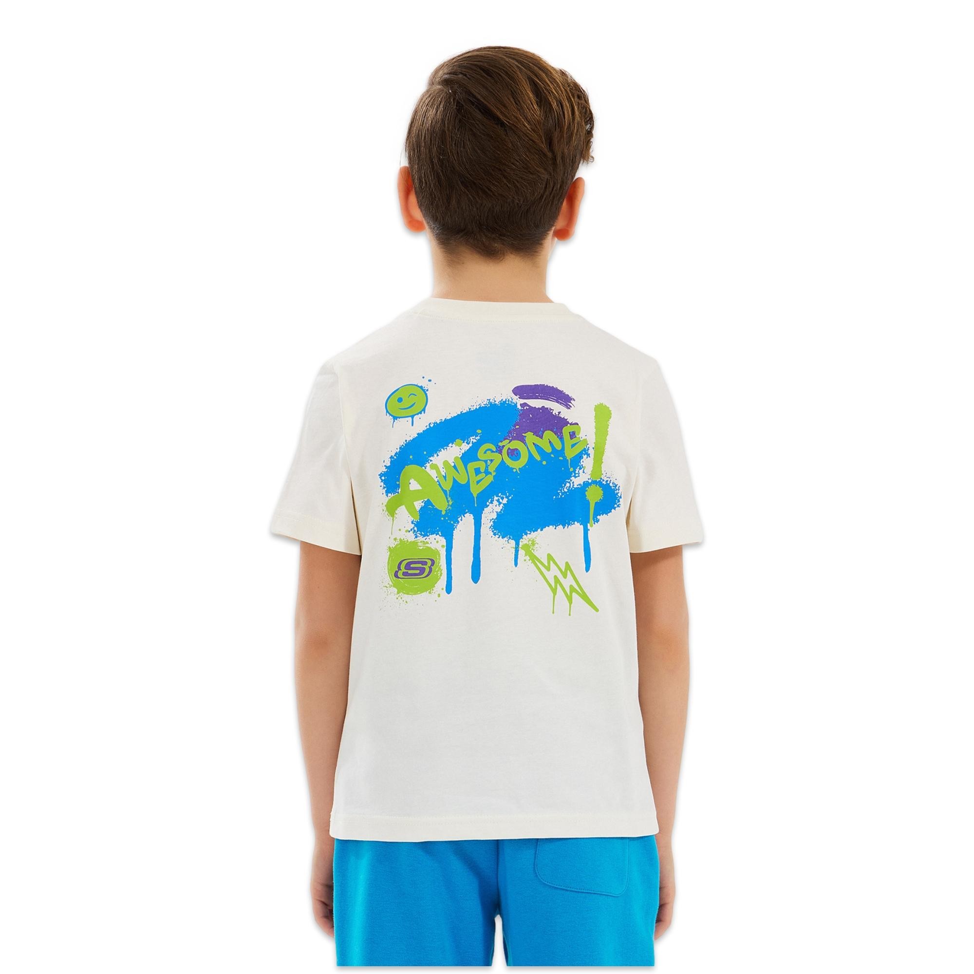 Skechers Sk2510030 B Graphic Tee Erkek Çocuk T-Shirt