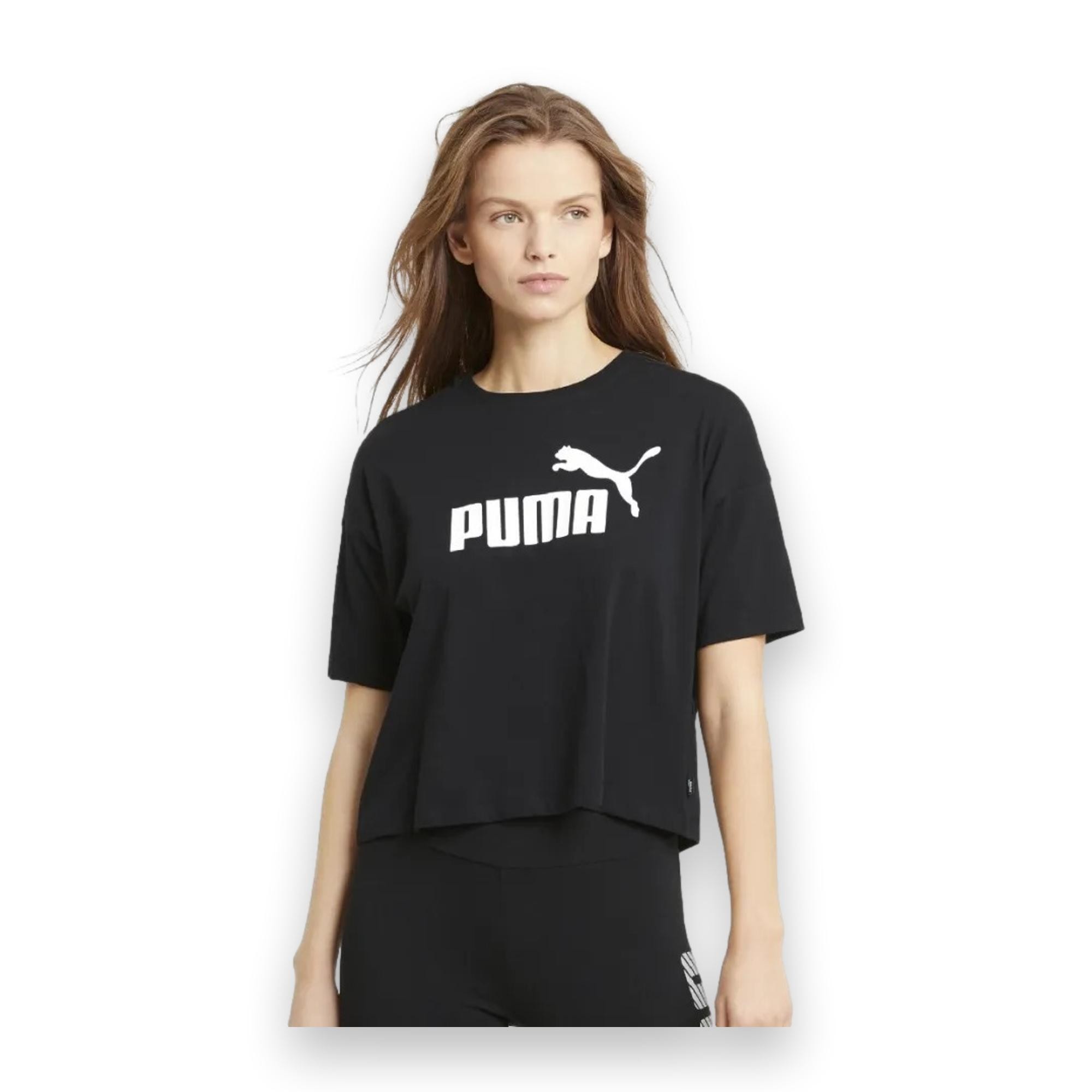 Puma 586866 Ess Cropped Logo Kadın T-Shirt