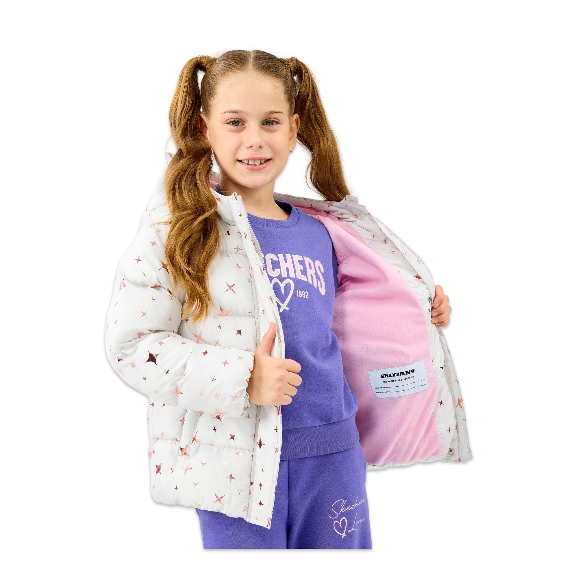 Skechers Sk2520052 G Puffer Jacket Kız Çocuk Mont