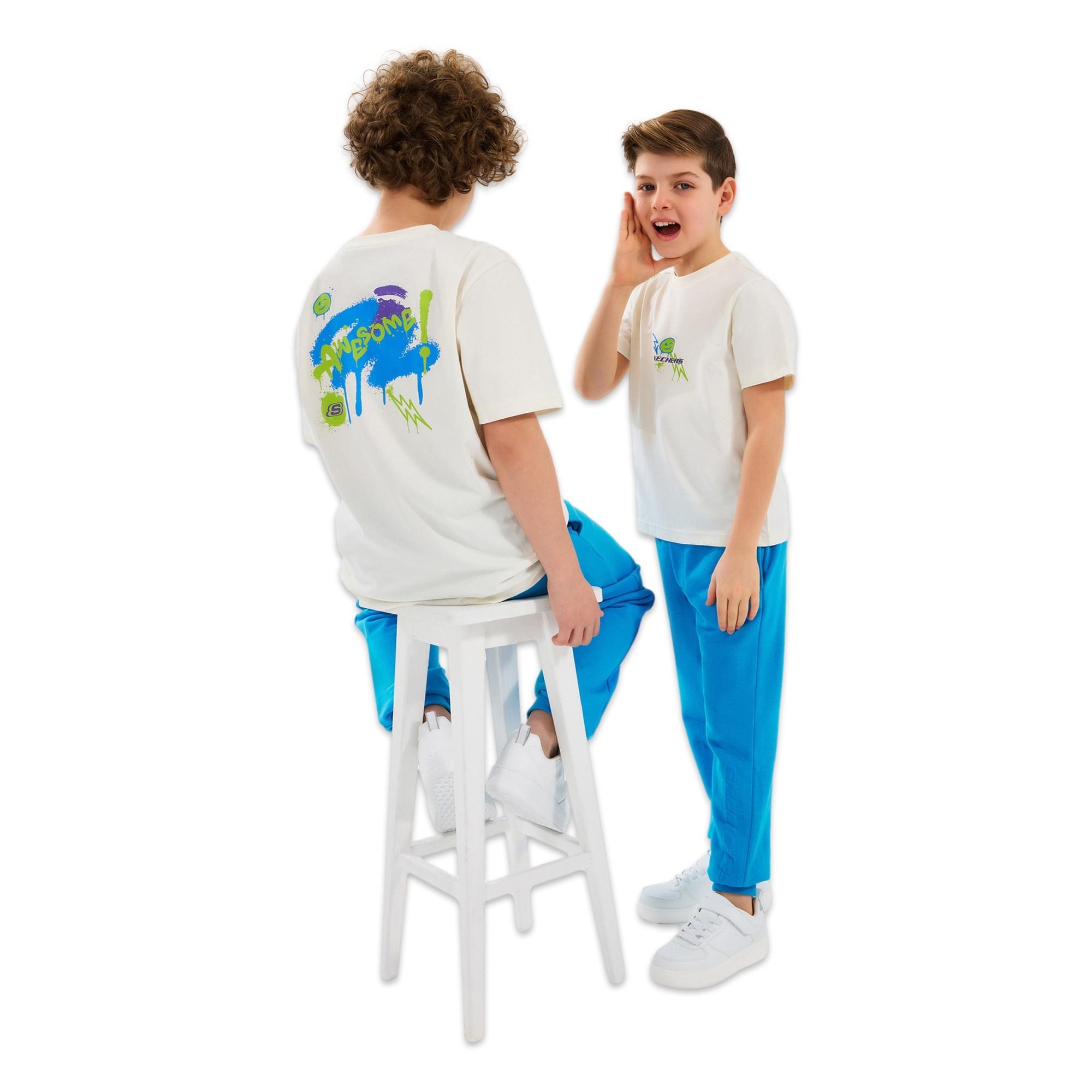 Skechers Sk2510030 B Graphic Tee Erkek Çocuk T-Shirt