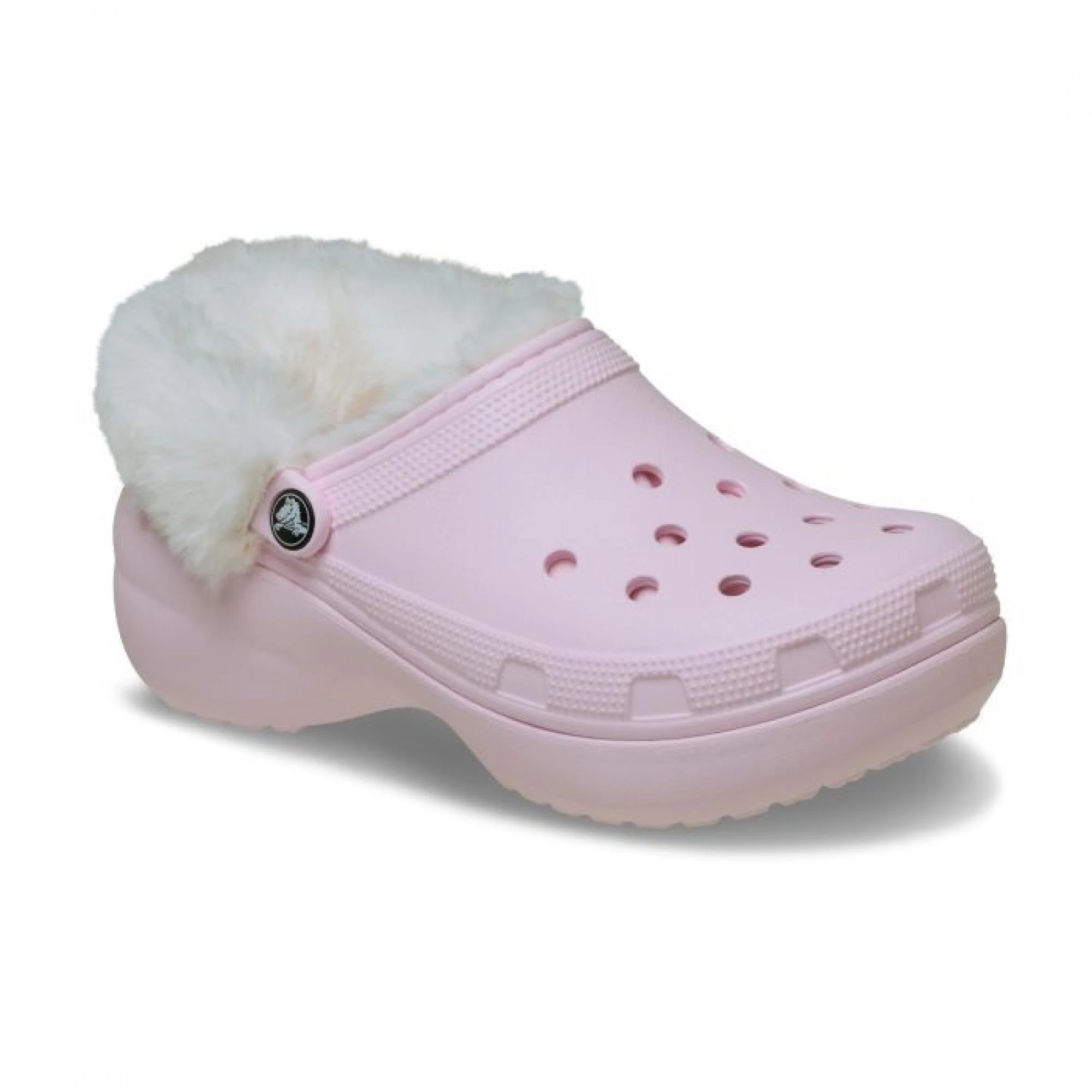Crocs 212854 Classic Platform Fuzz Lined Clog Kadın Terlik