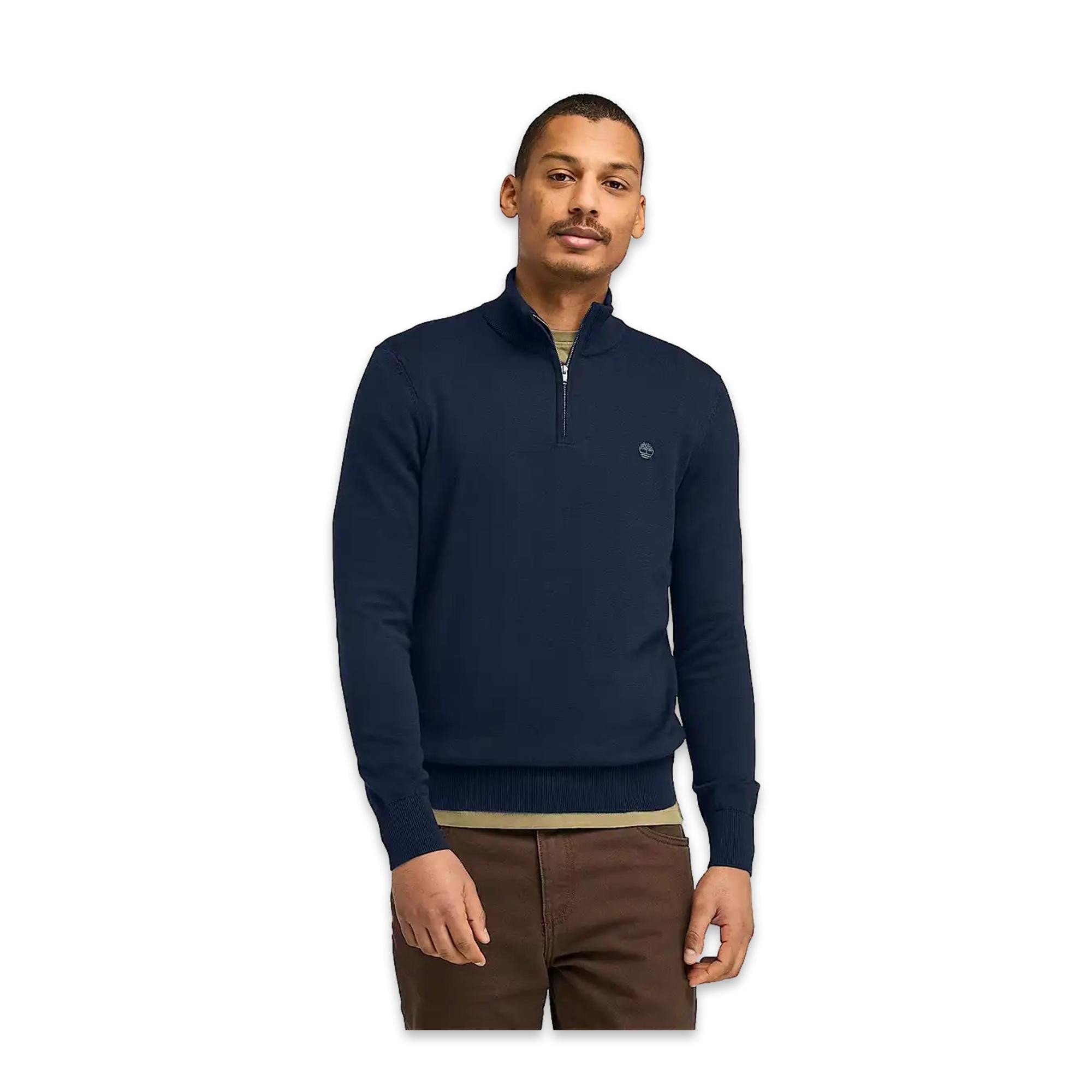 Timberland Tb0A2Bmx Williams River Cotton Yd 1/4 Zip Sweater Erkek Sweatshirt