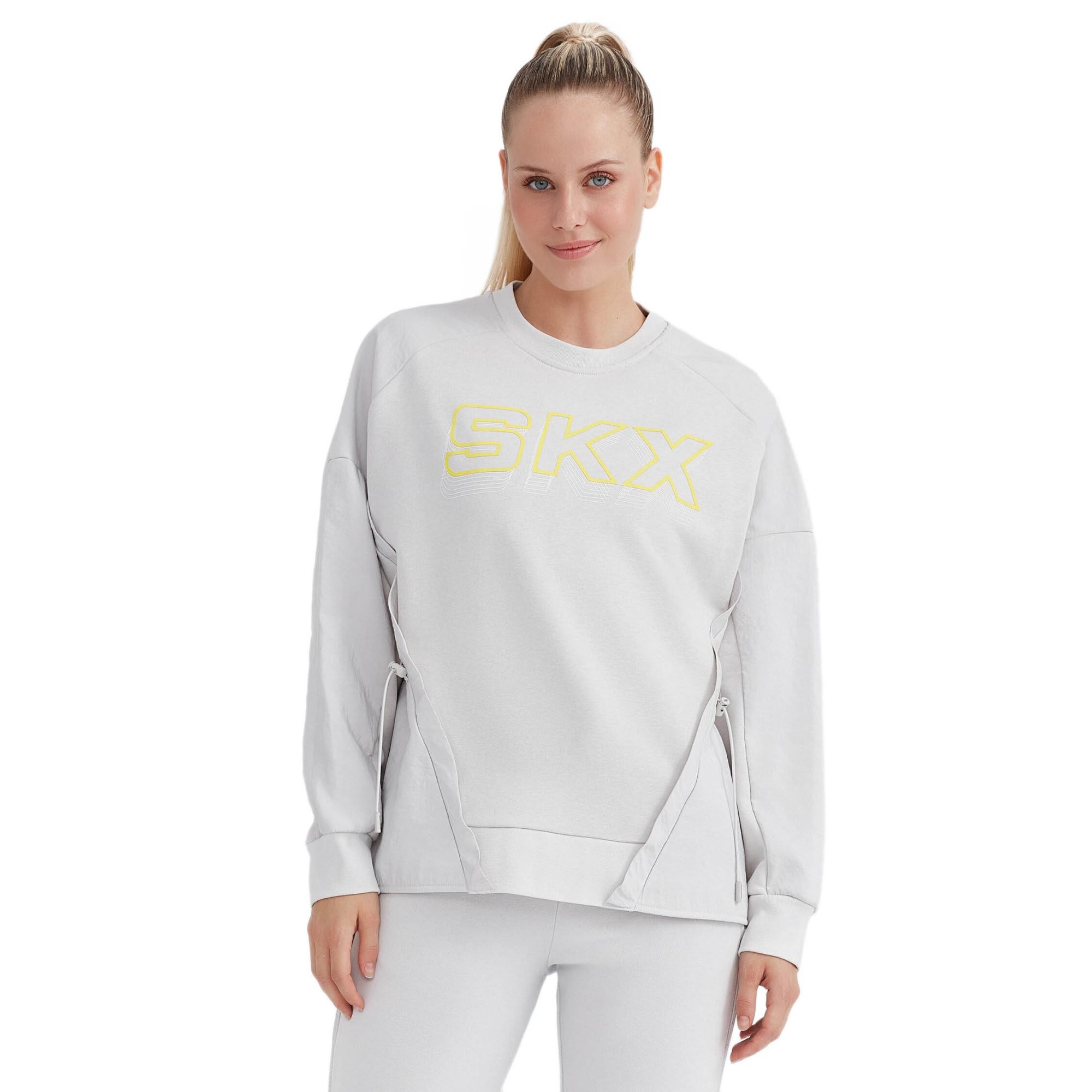 Skechers S232283 W Lw Fleece Crew Neck Sweat Kadın Sweatshirt