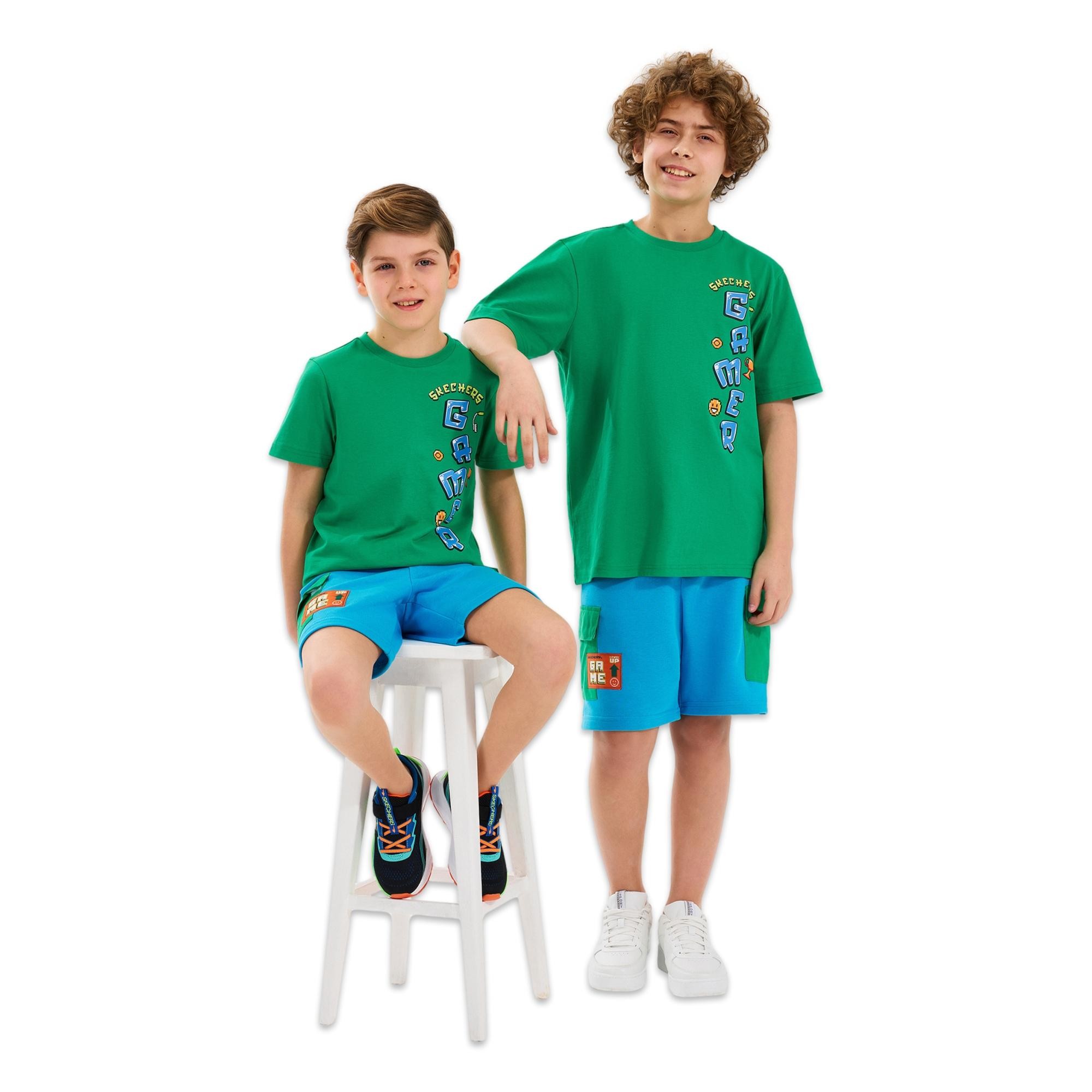 Skechers Sk2510028 B Graphic Tee Erkek Çocuk T-Shirt