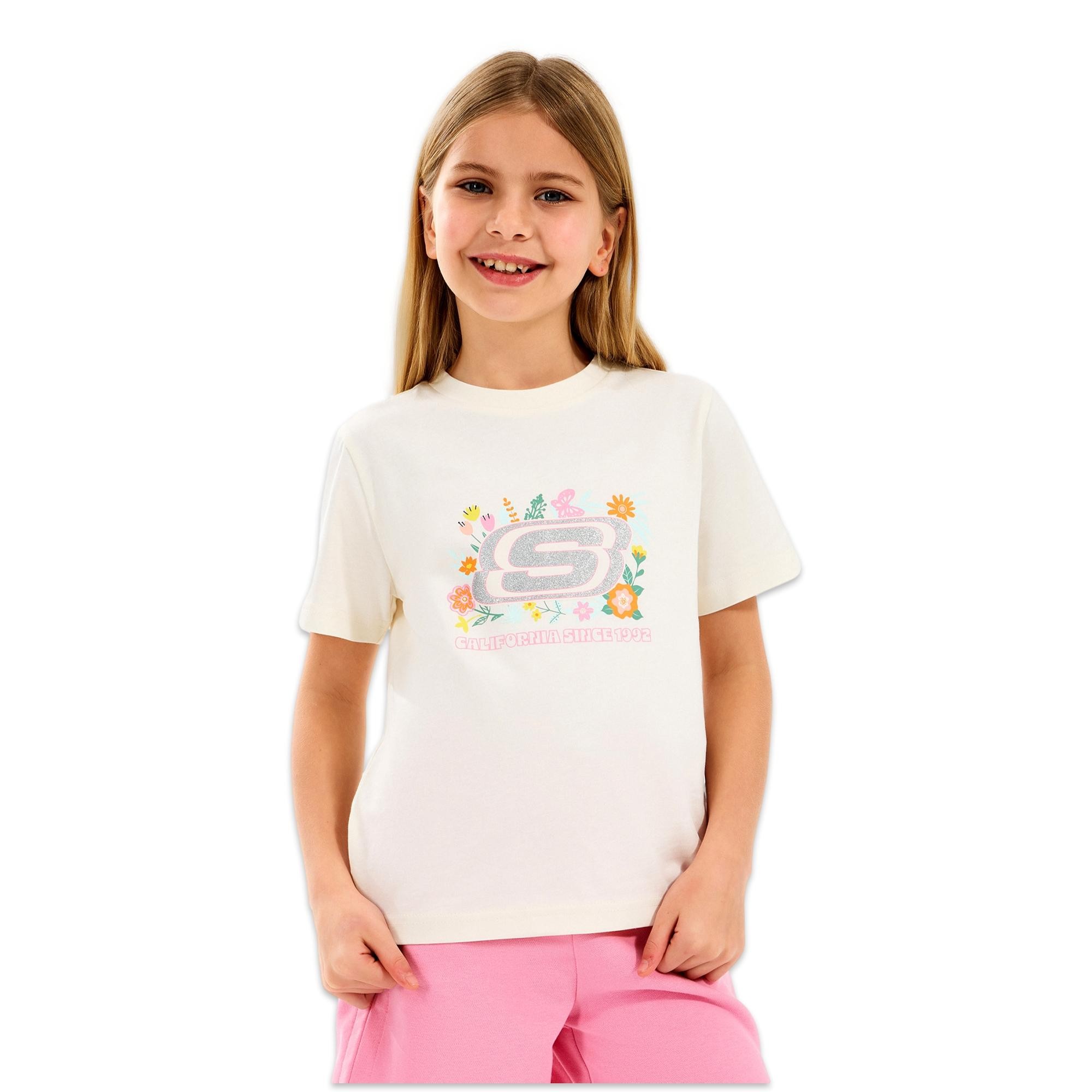 Skechers Sk2510115 G Regular Fit Graphic Tee Çocuk T-Shirt