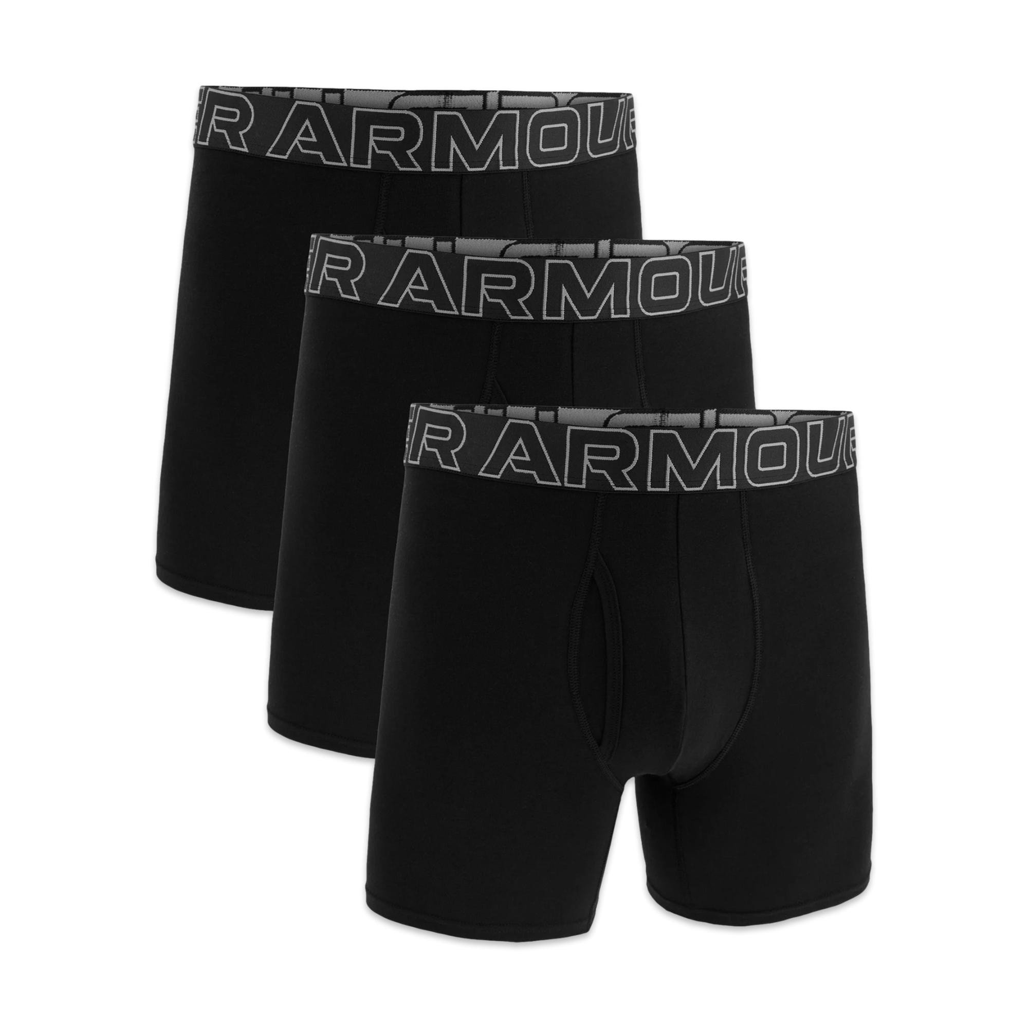 Under Armour 1383889 Ua Performance Cotton Solid 6 In 3Pk Boxer Erkek Iç Giyim