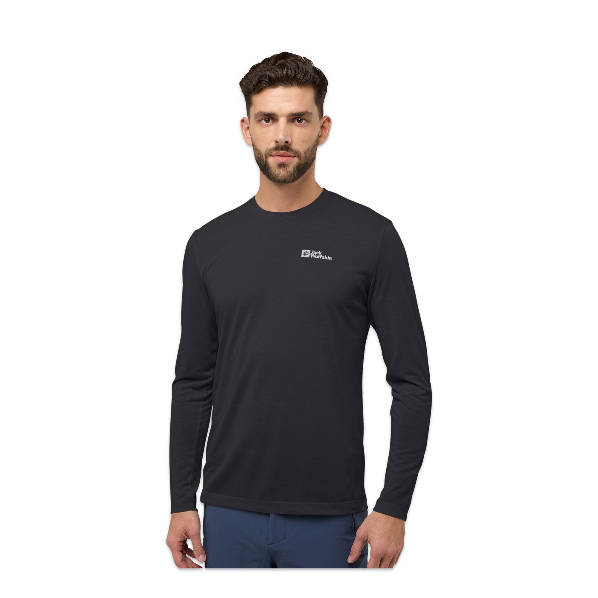 Jack Wolfskin A60291 Vonnan Ls T M Erkek T-Shirt