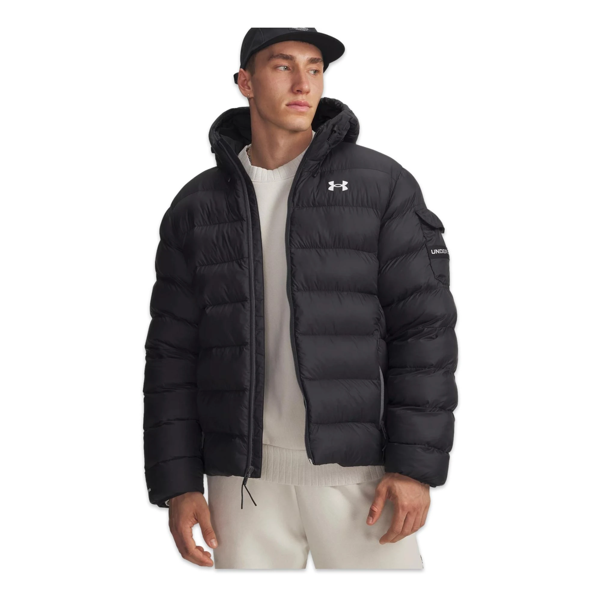 Under Armour 6006360 Ua Sportswear Puff Jkt-Beyaz Erkek Mont