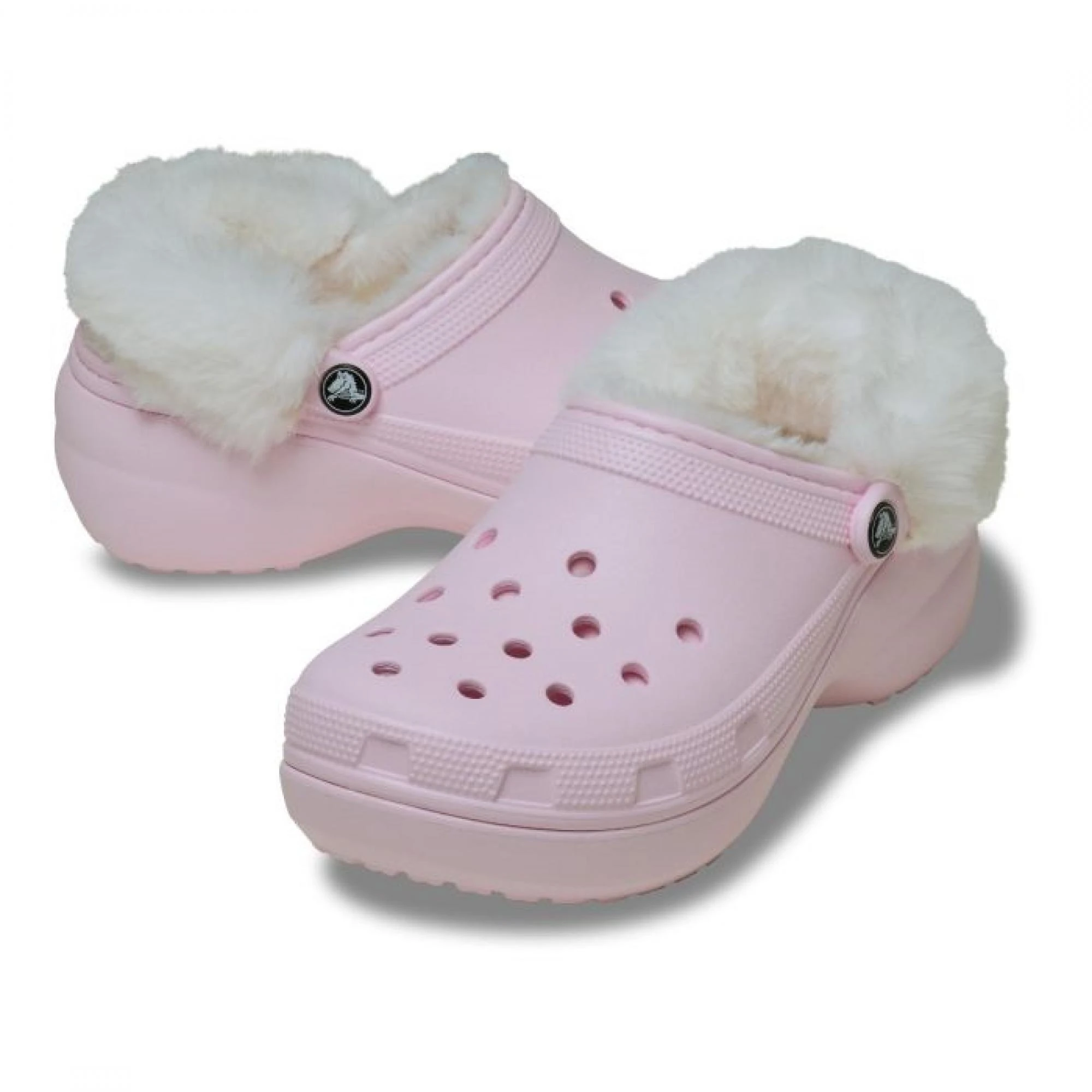 Crocs 212854 Classic Platform Fuzz Lined Clog Kadın Terlik
