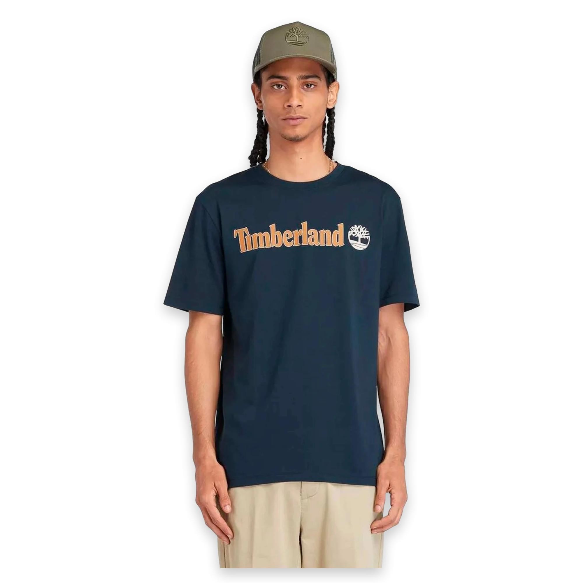 Timberland Tb0A5Upq Linear Logo Sleeve Erkek T-Shirt