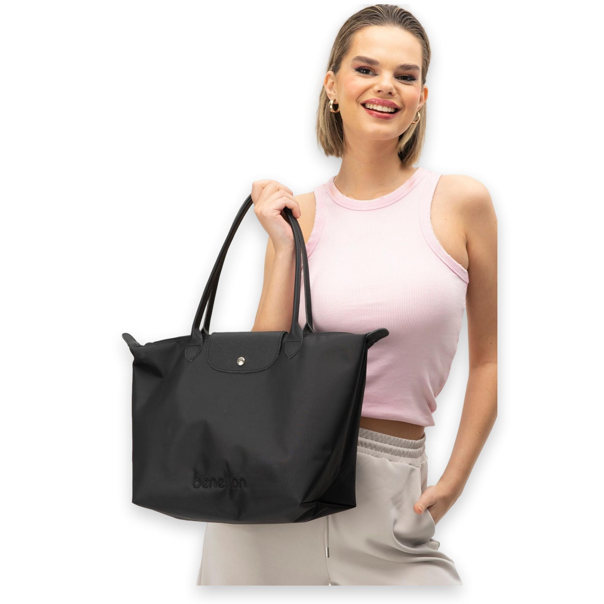 Benetton Bnt_1355 33X30X18 Omuz Kadın Çanta