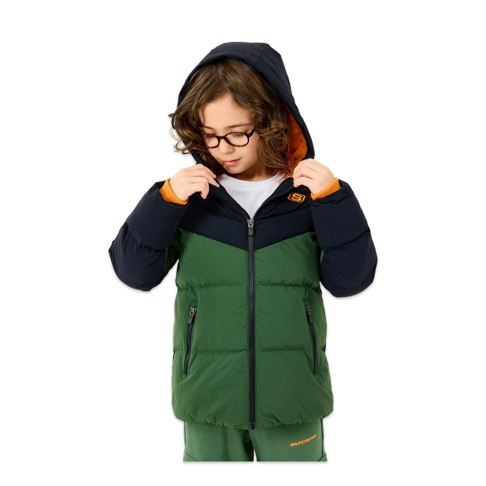 Skechers Sk2520053 B Puffer Jacket Erkek Çocuk Mont