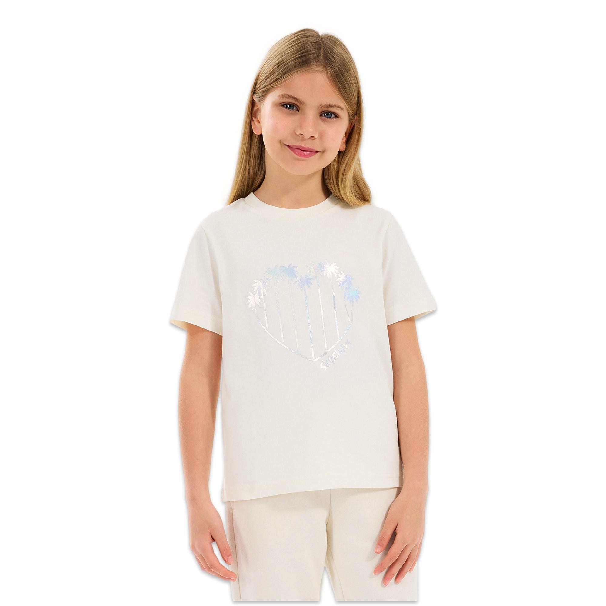 Skechers Sk2510122 G Graphıc Tee Kız Çocuk T-Shirt