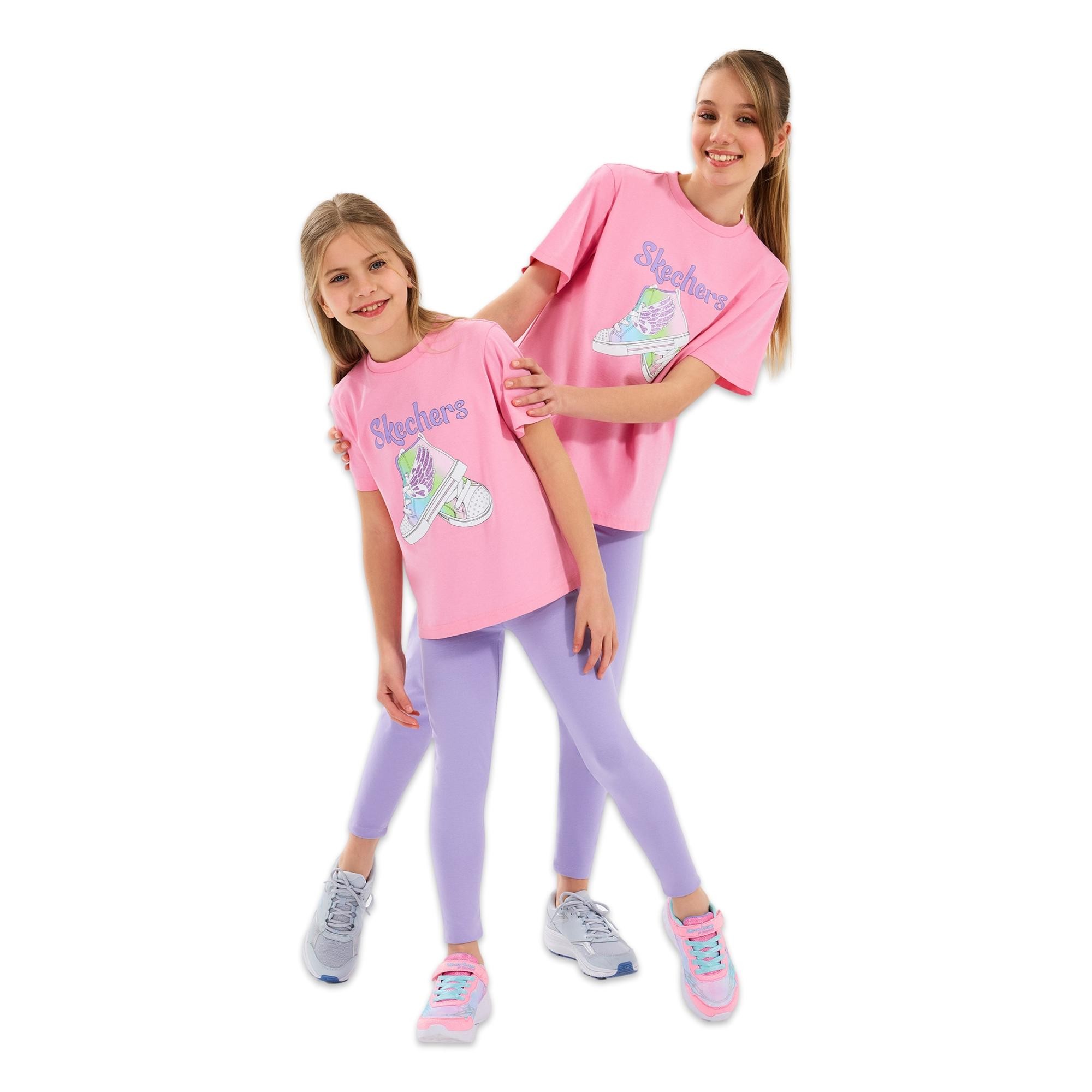 Skechers Sk2510019 G Graphic Tee Kız Çocuk T-Shirt