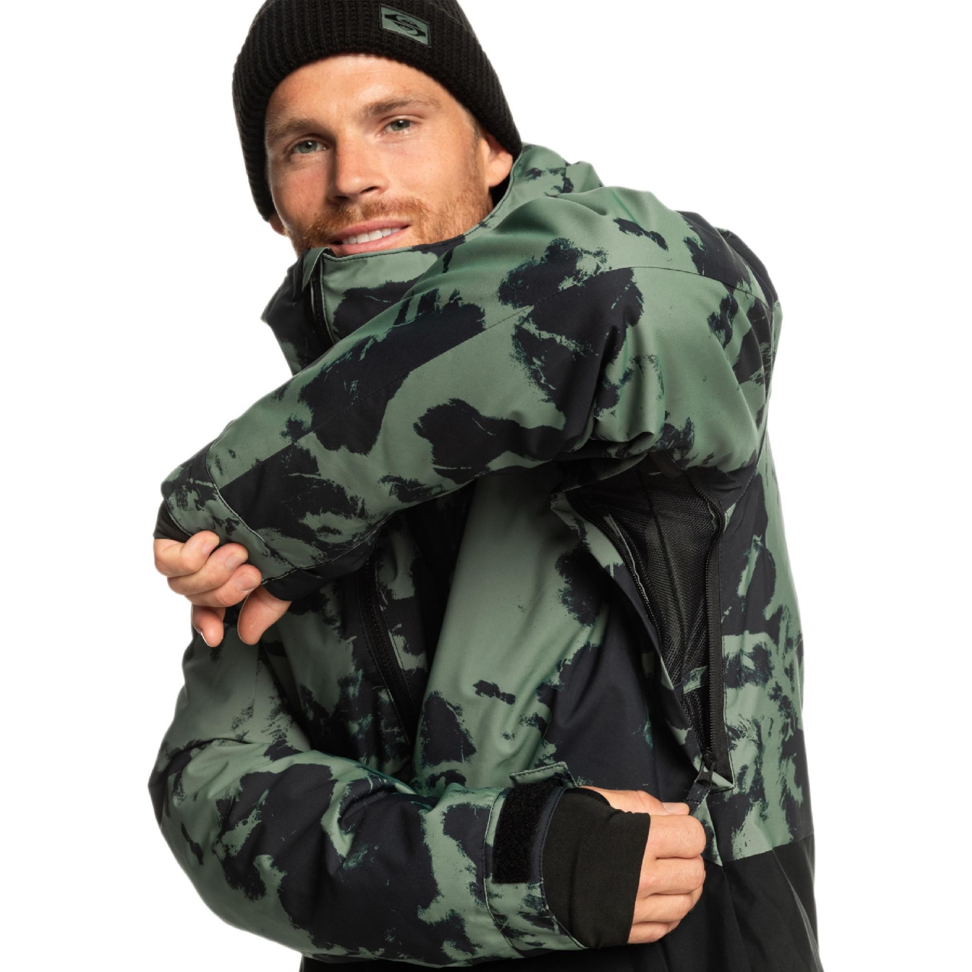 Quiksilver Eqytj03403 Mission Printed Block Jk Erkek Mont