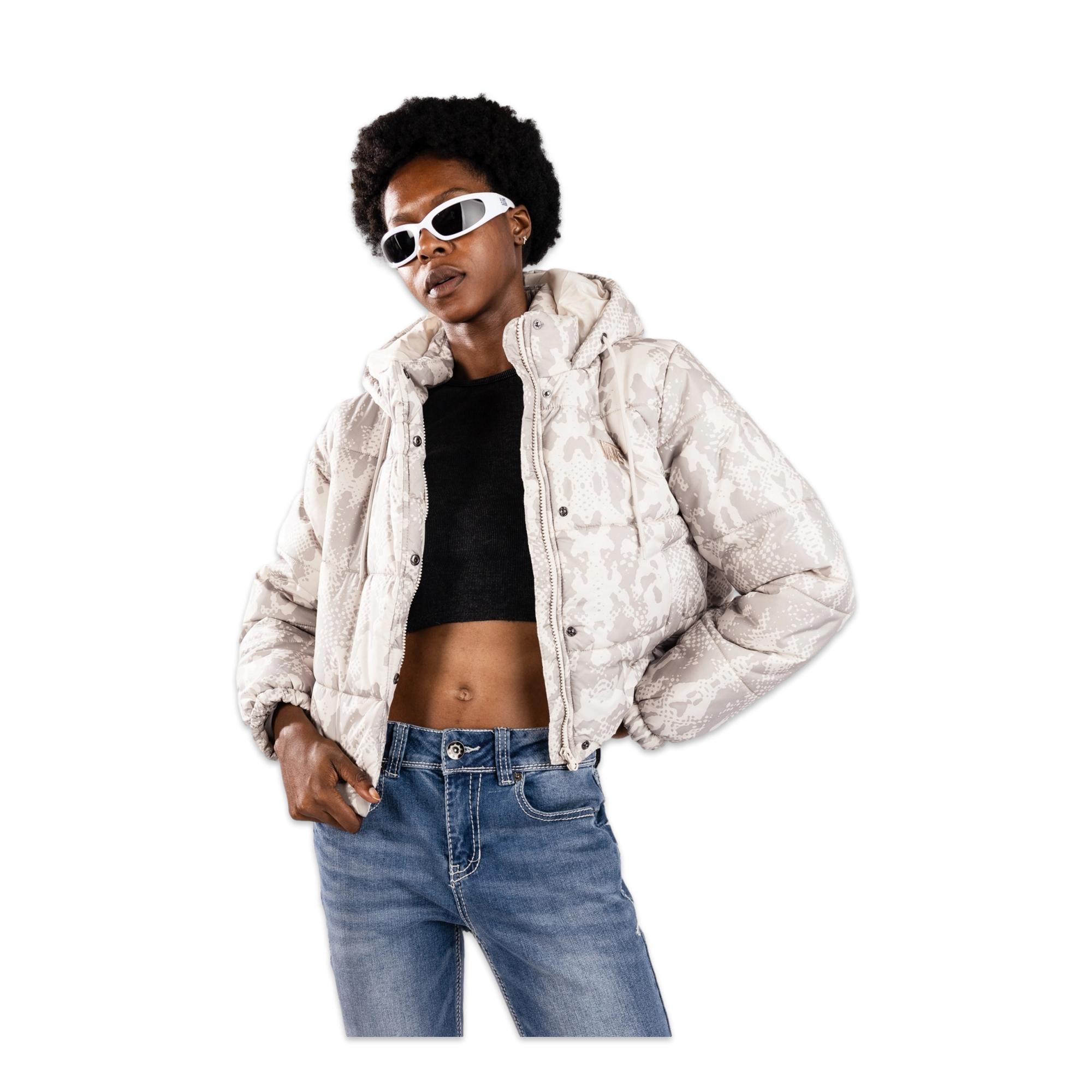 Vans Vn000Pk2 Hillgate Aop Cropped Puffer Kadın Mont
