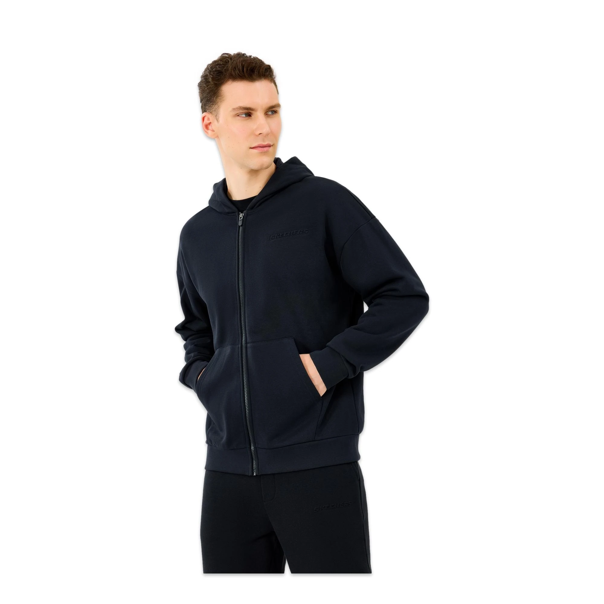 Skechers S2610014 M Essential Full Zip Hoodie Sweat Erkek Ceket