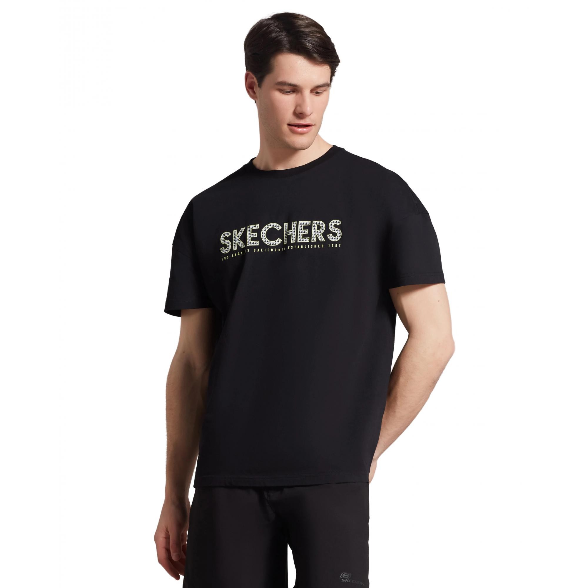 Skechers S221135 M Graphic Tee Big Logo Erkek T-Shirt