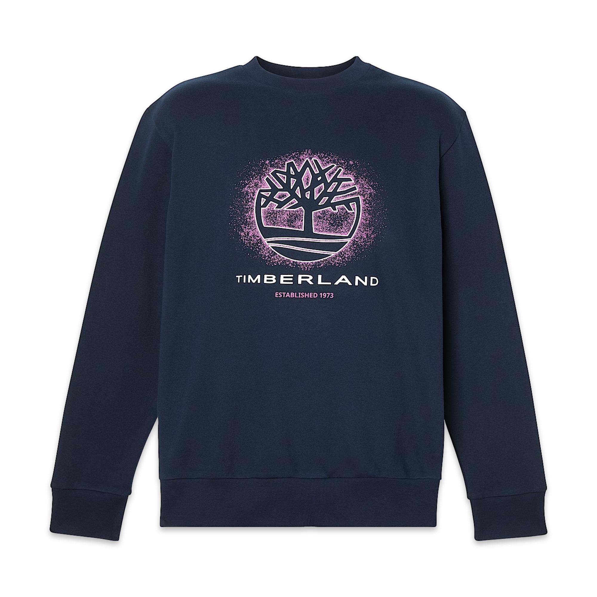 Timberland Tb0A5Mc7 Front Seasonal Tree Logo Graphic Crewnec Erkek Sweatshirt