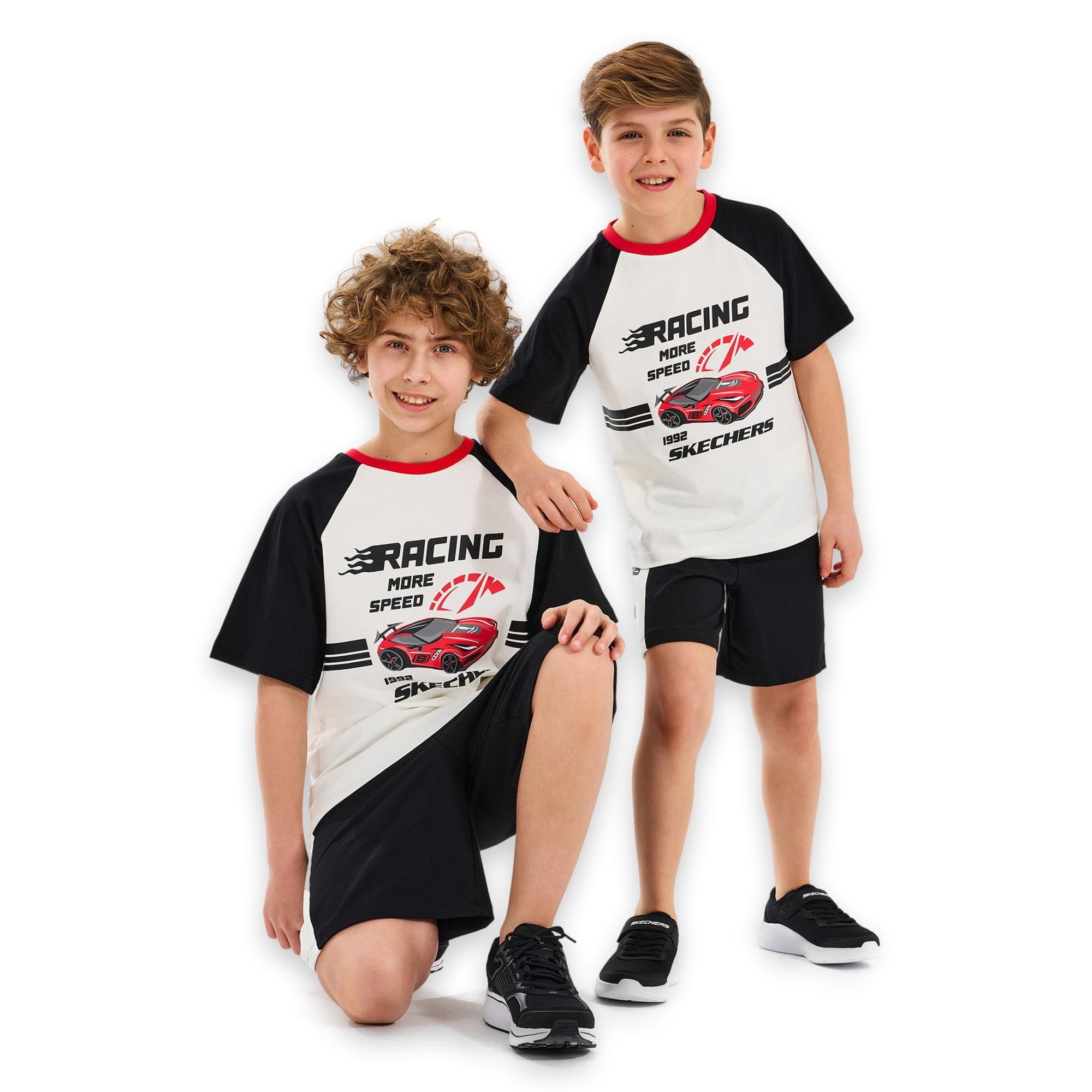 Skechers Sk2510038 B Graphic Tee-Siyah Çocuk T-Shirt