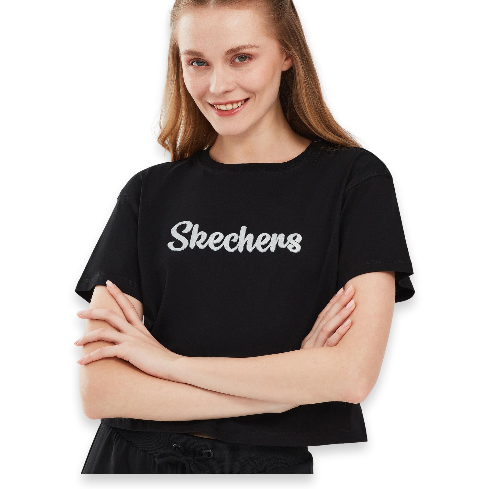 Skechers S241212 Graphic W Sleeve Kadın T-Shirt