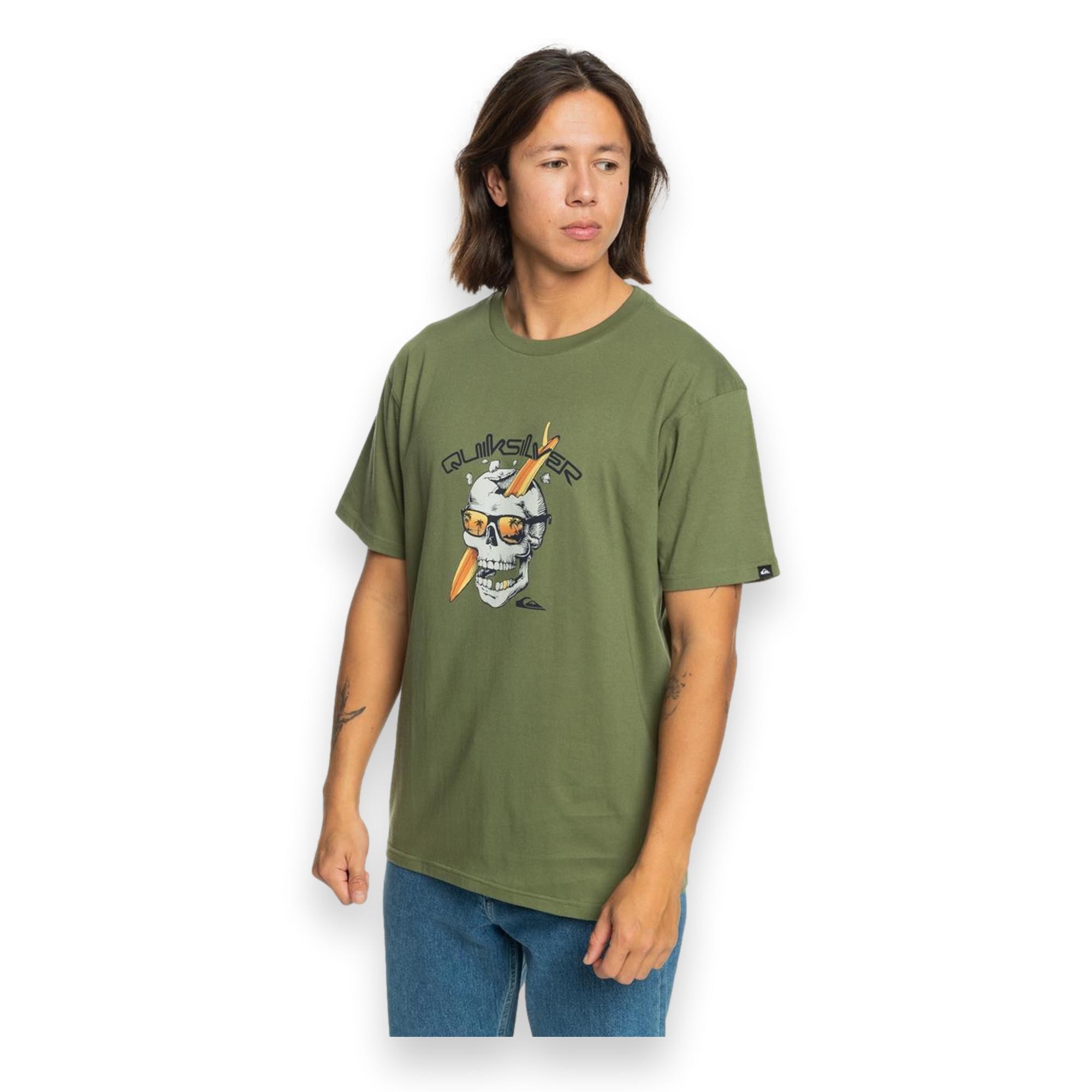 Quiksilver Eqyzt07674 One Last Surf Ss Erkek T-Shirt