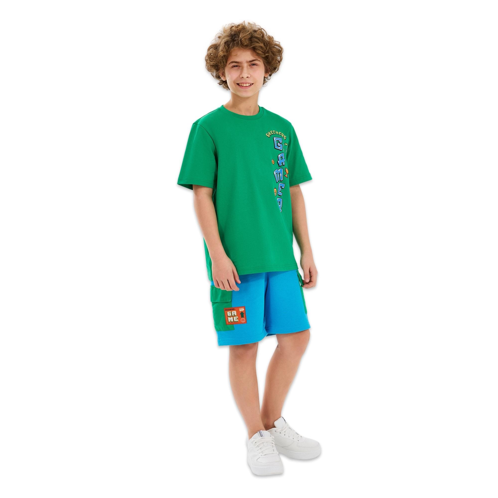 Skechers Sk2510028 B Graphic Tee Erkek Çocuk T-Shirt