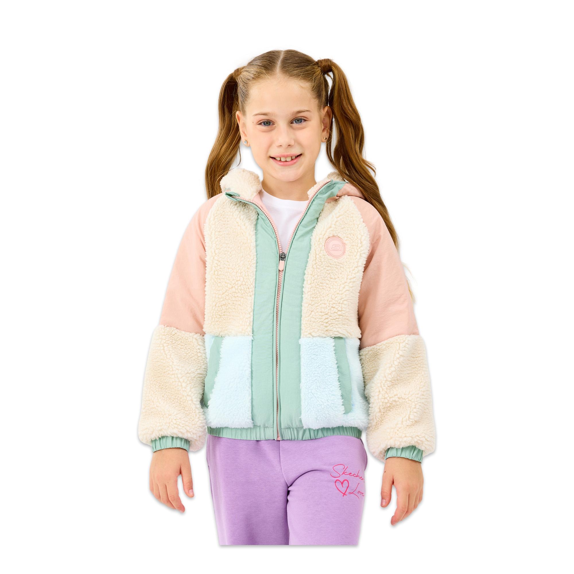 Skechers Sk2520031 G Sherpa Sherpa Jacket Kız Çocuk Mont