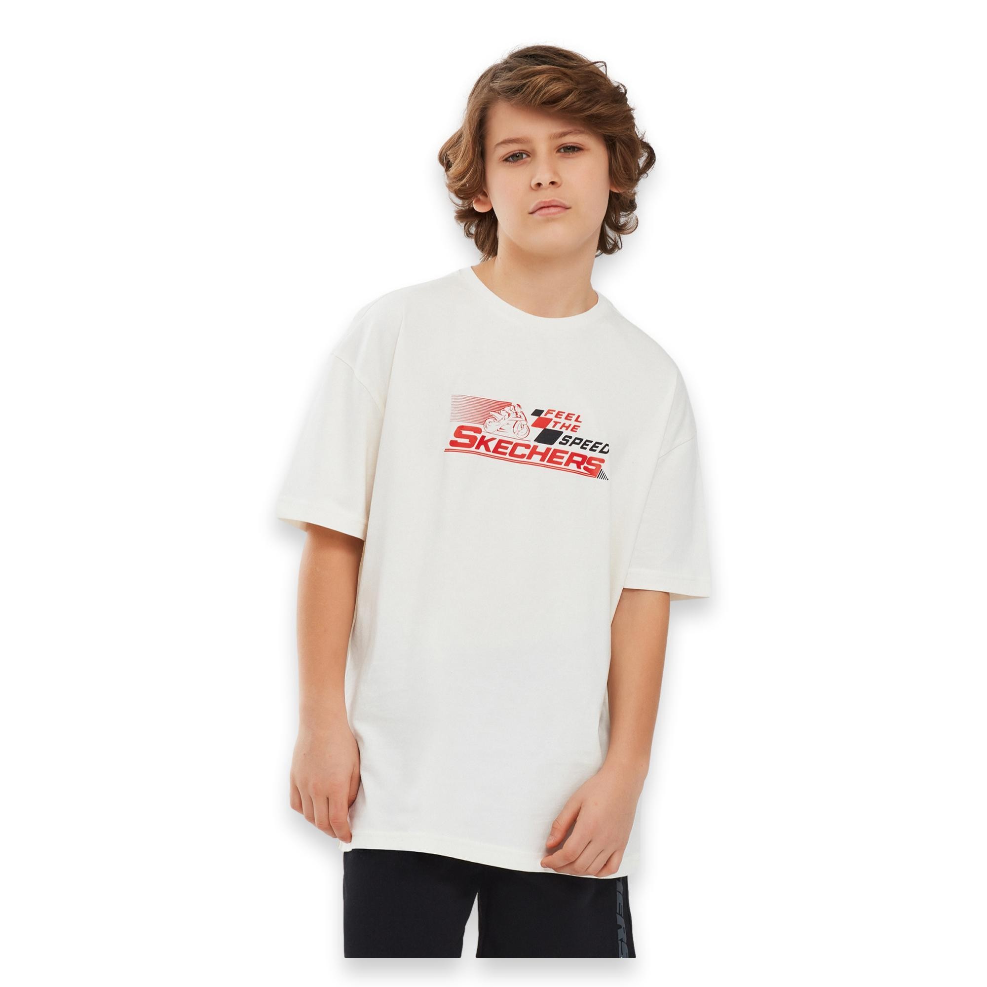 Skechers Sk241020 Graphic Tee Sleeve Çocuk T-Shirt