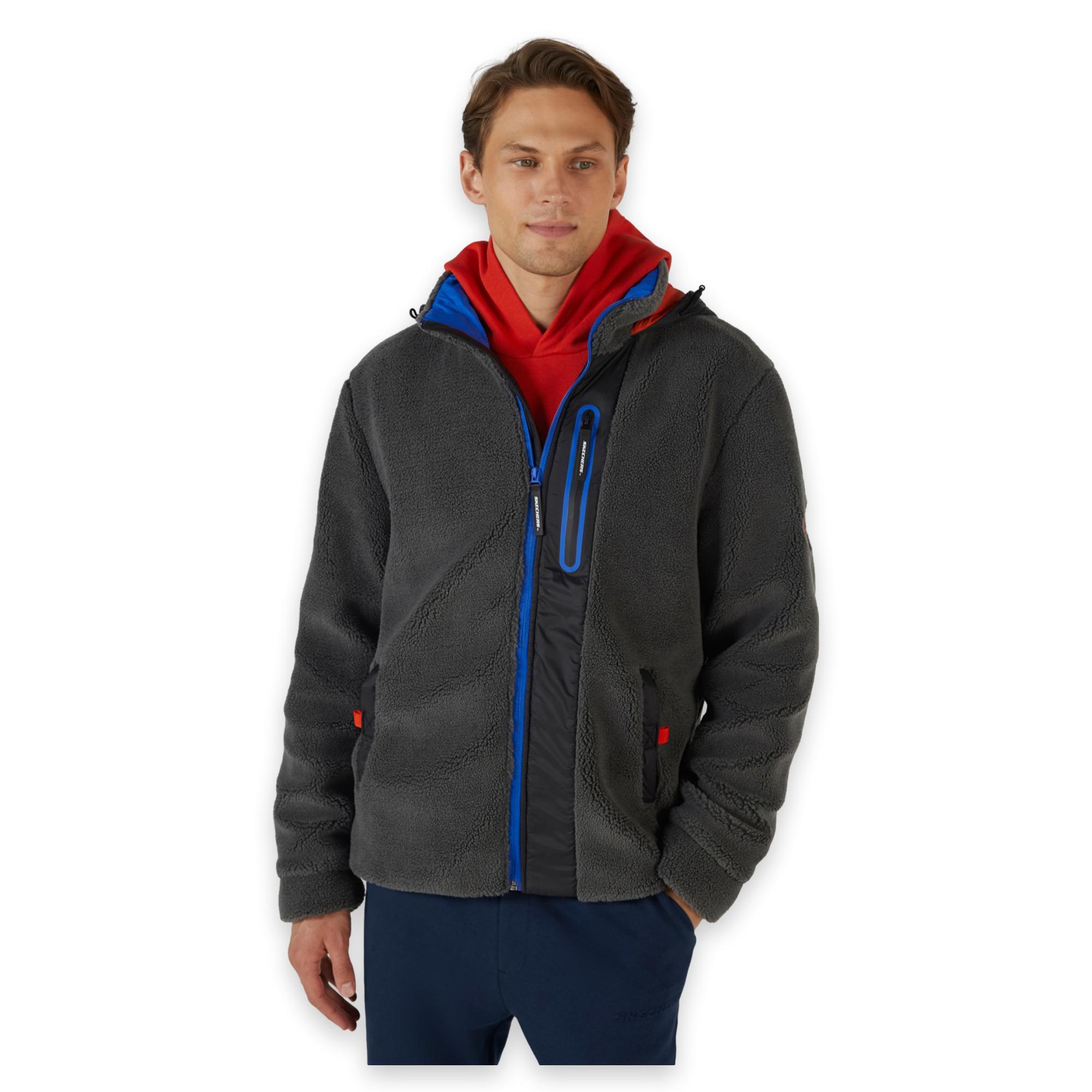 Skechers S242039 M Out Fleece Full Zip Sherpa Erkek Ceket