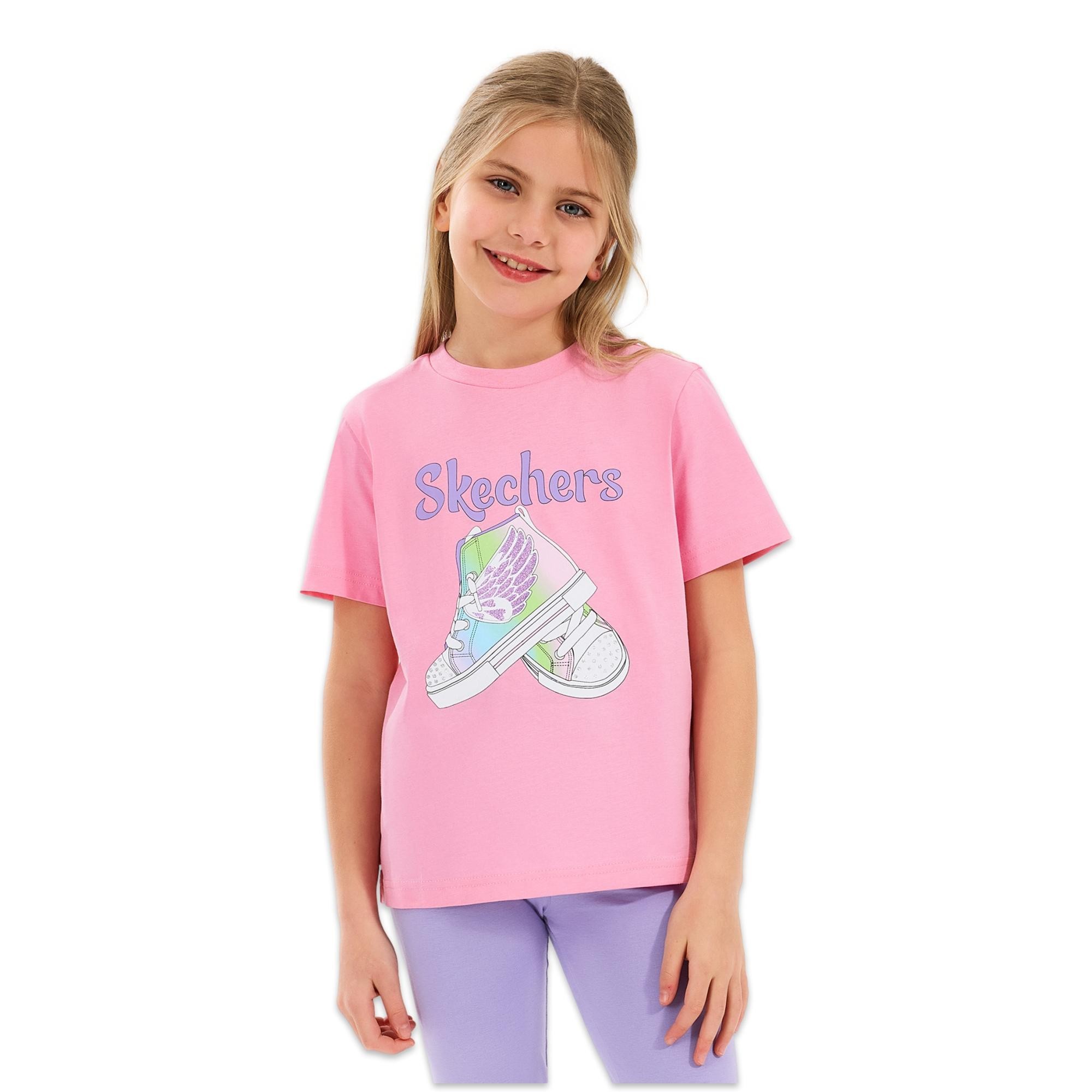 Skechers Sk2510019 G Graphic Tee Kız Çocuk T-Shirt