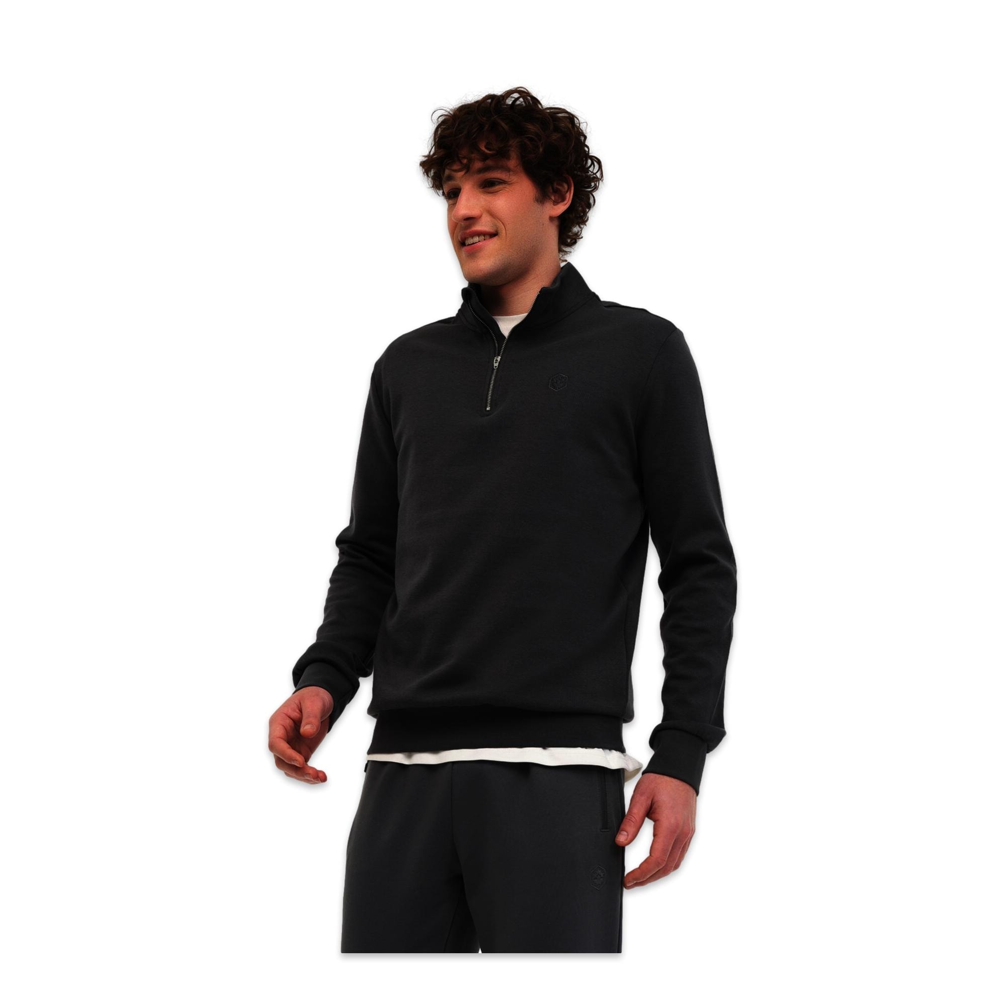 Lumberjack 5W Mb Bs47 Hzip Sw 5Pr Yari Fermuar Sweat Erkek Sweatshirt