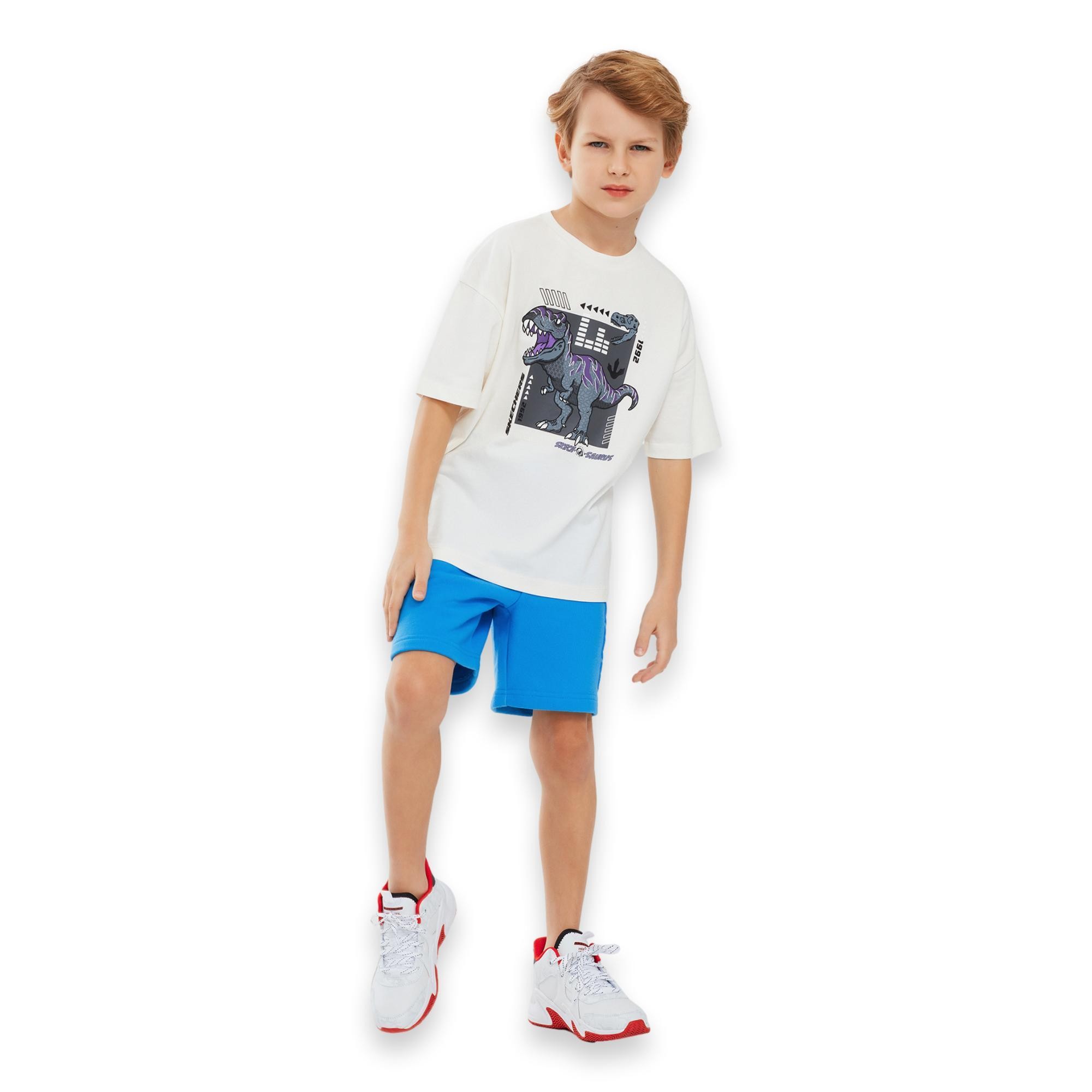 Skechers Sk241085 Graphic Tee B Sleeve Çocuk T-Shirt