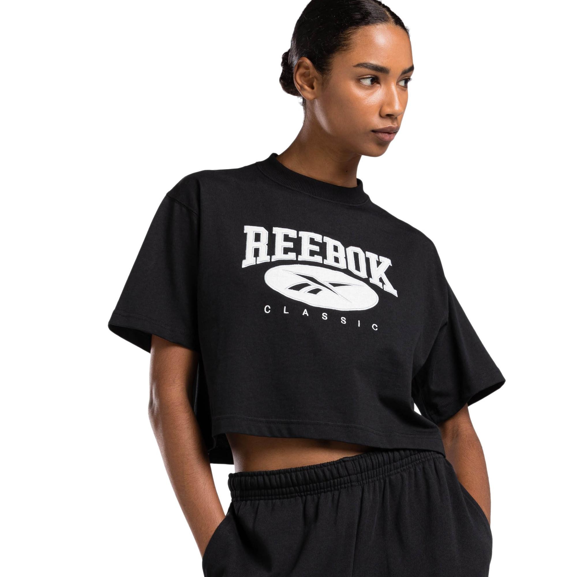 Reebok 100036314 Classics Big Logo Cropped Kadın T-Shirt