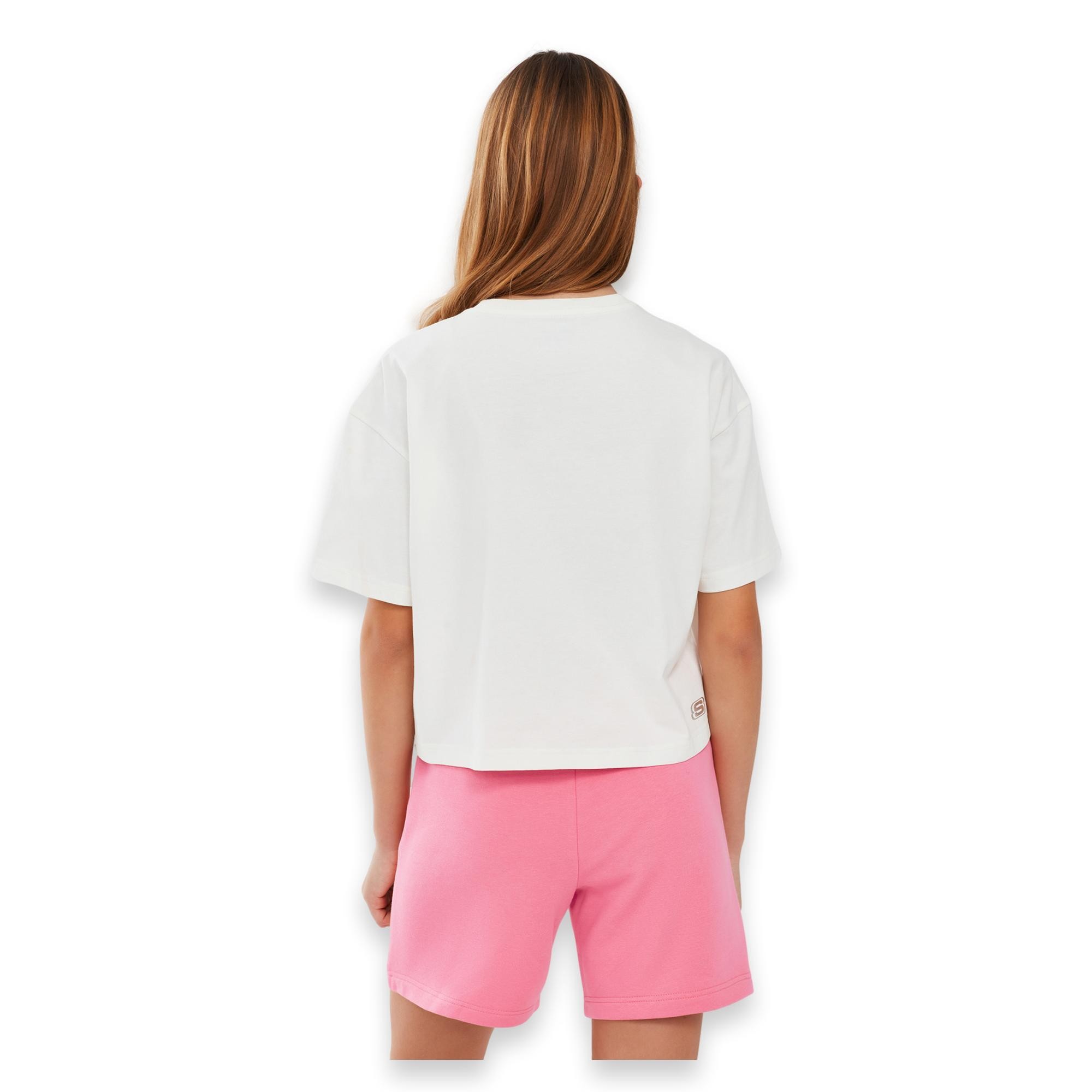 Skechers Sk241045 Graphic Tee G Sleeve Kırık Çocuk T-Shirt