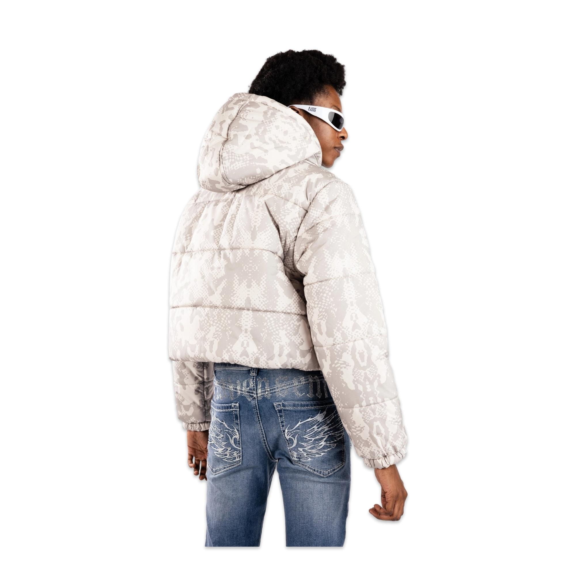 Vans Vn000Pk2 Hillgate Aop Cropped Puffer Kadın Mont