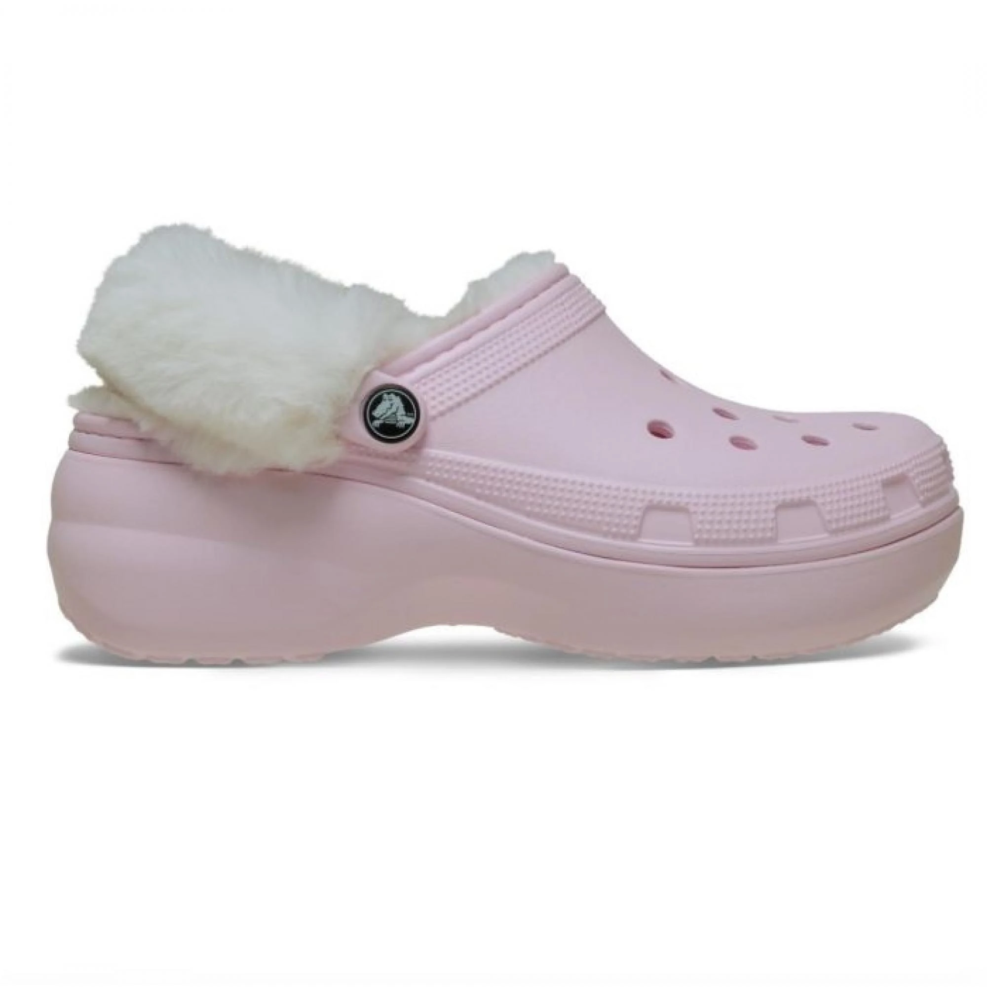 Crocs 212854 Classic Platform Fuzz Lined Clog Kadın Terlik