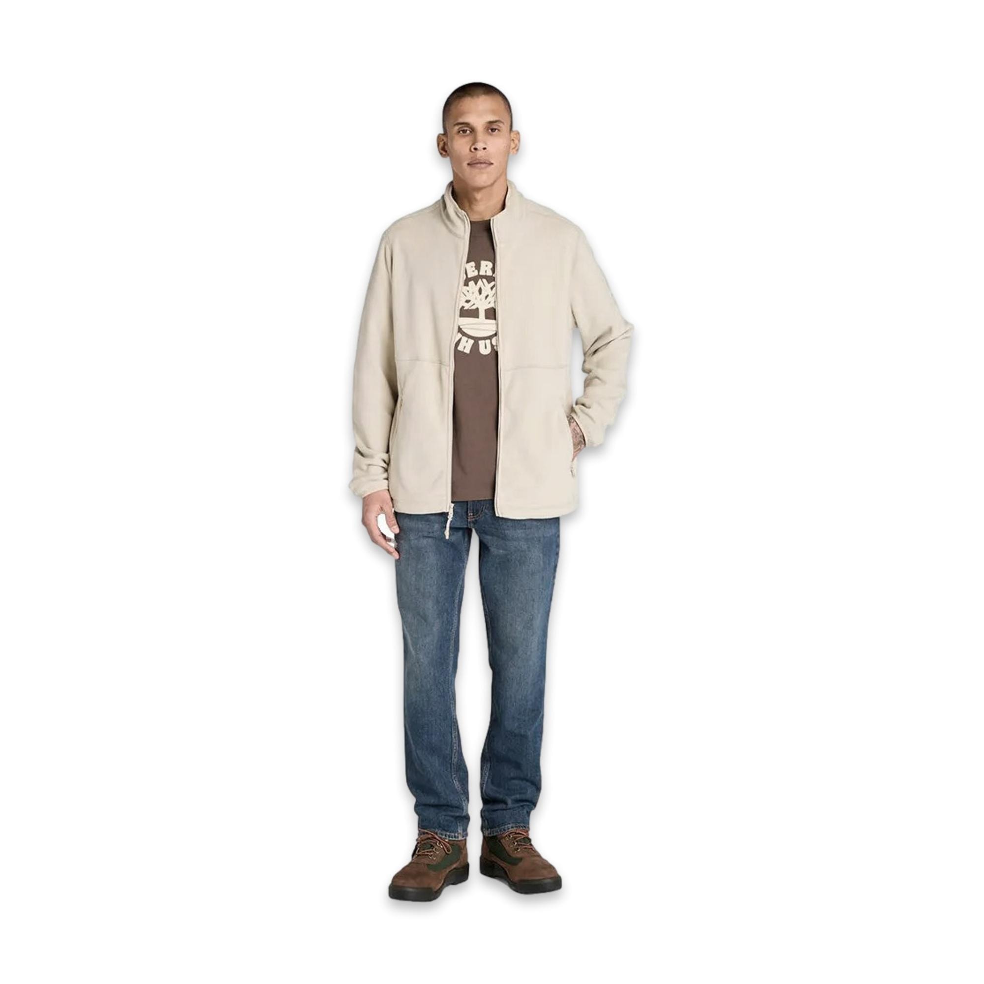 Timberland Tb0A6Hm3 Full Zip Polar Fleece Jacket Erkek Mont