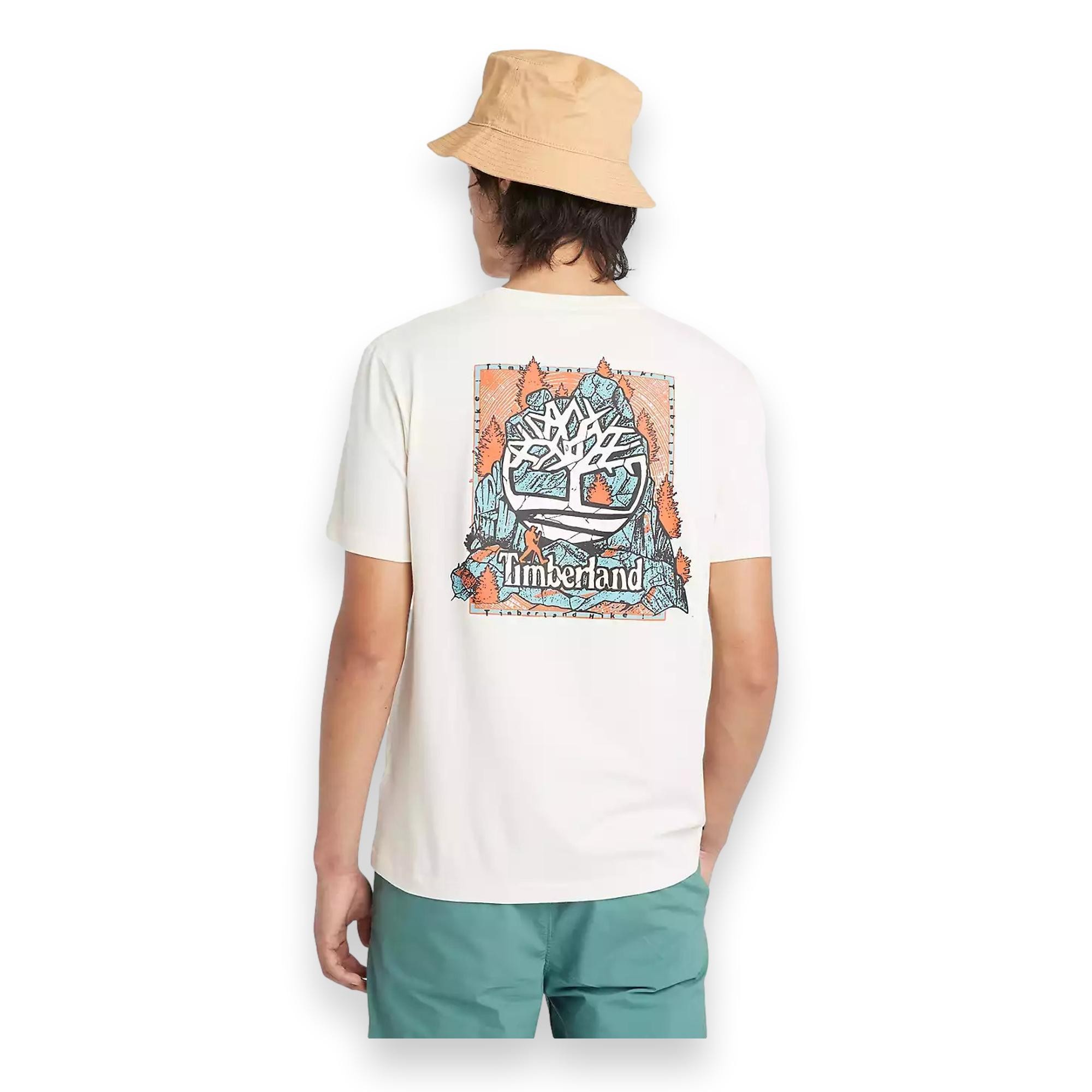 Timberland Tb0A5Udy Back Graphic Sleeve Erkek T-Shirt