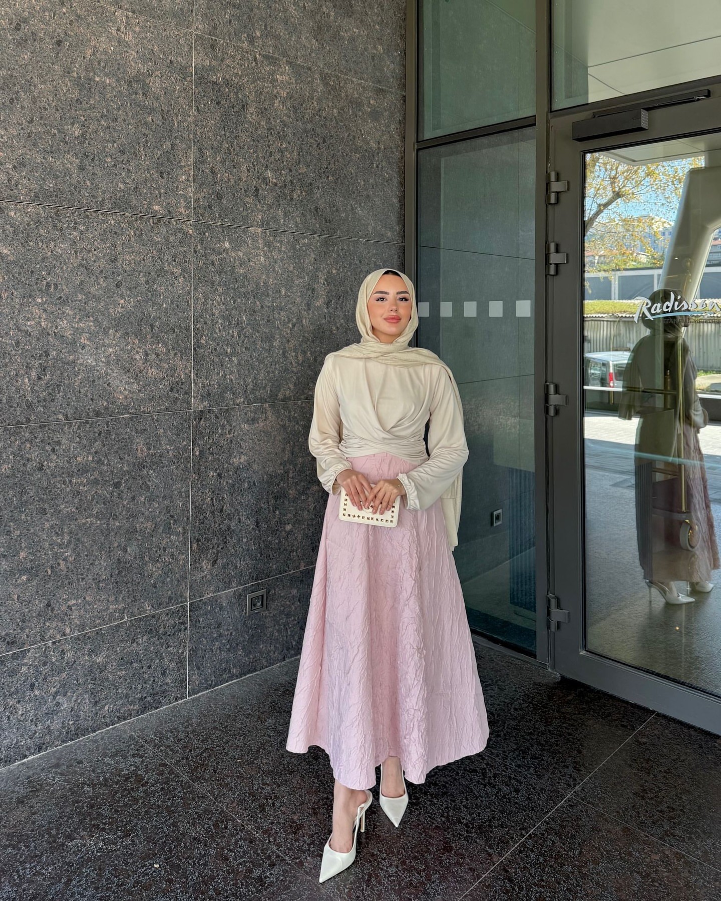 KRAŞLI KLOŞ ETEK - pembe