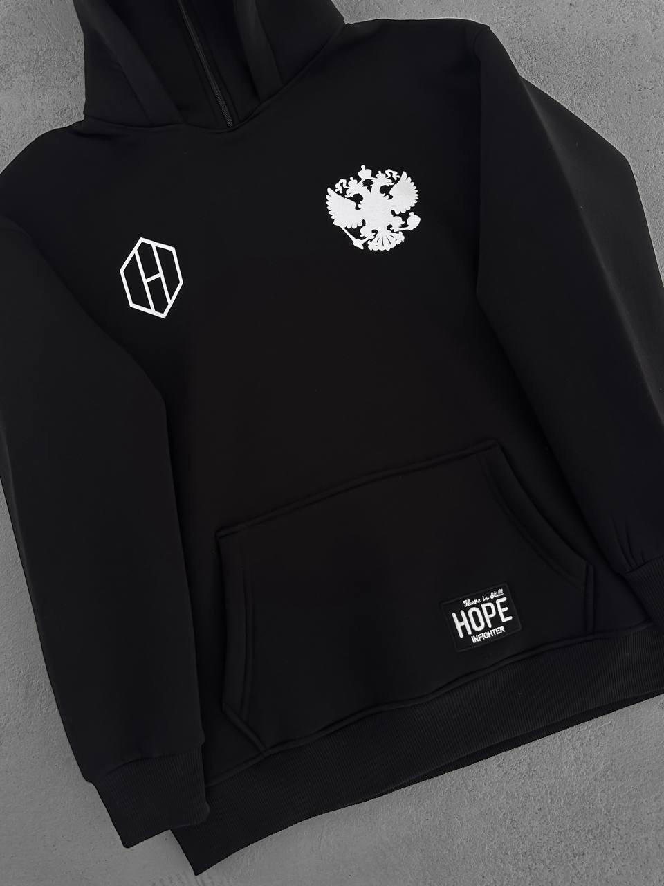 Russi Şardonlu Kapşonlu Sweat