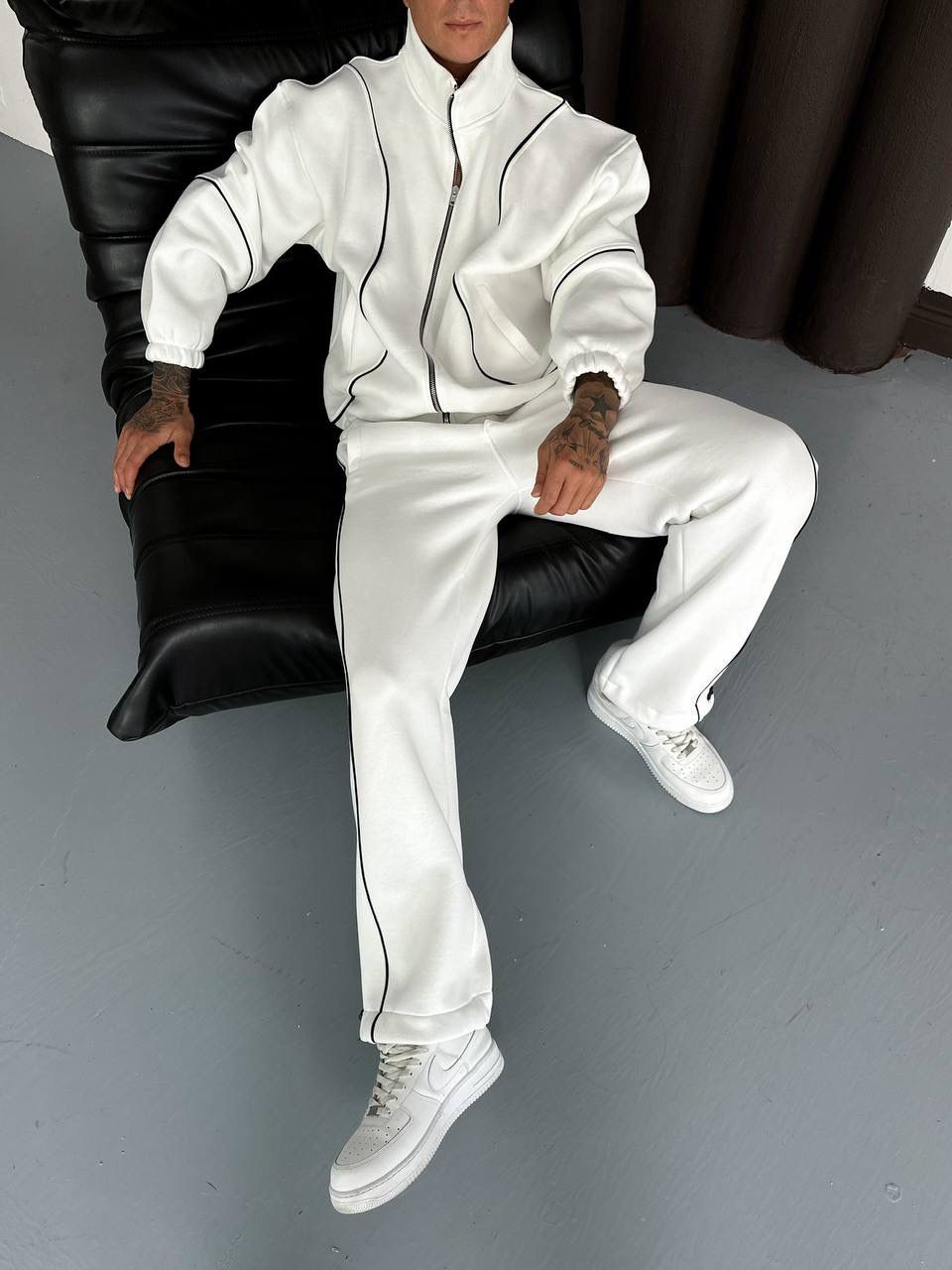 Ara Biyeli Şardonlu Unisex Eşofman Takımı