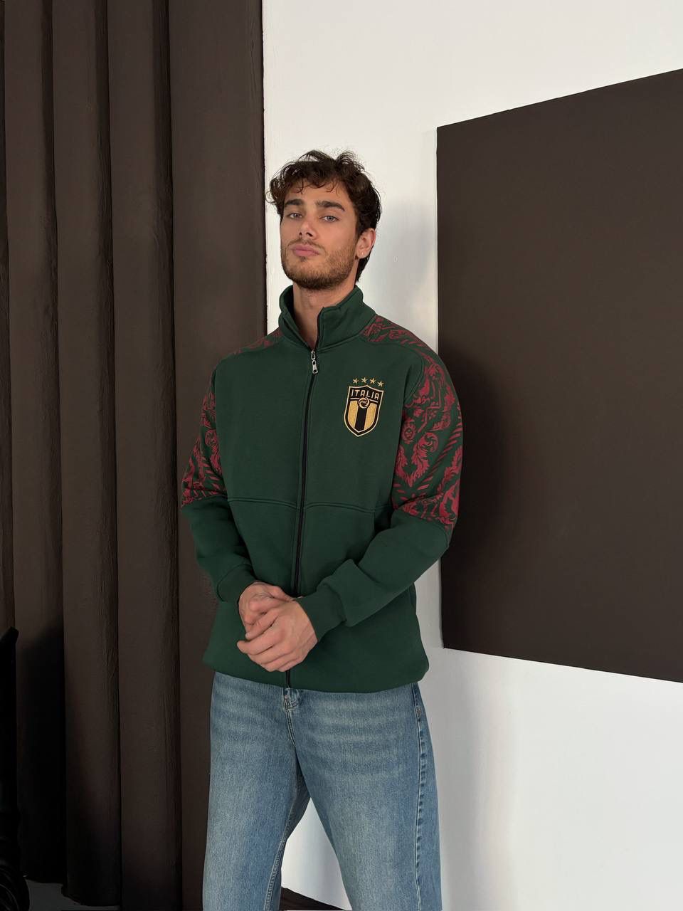 İtaly Oversize Şardonlu Hırka