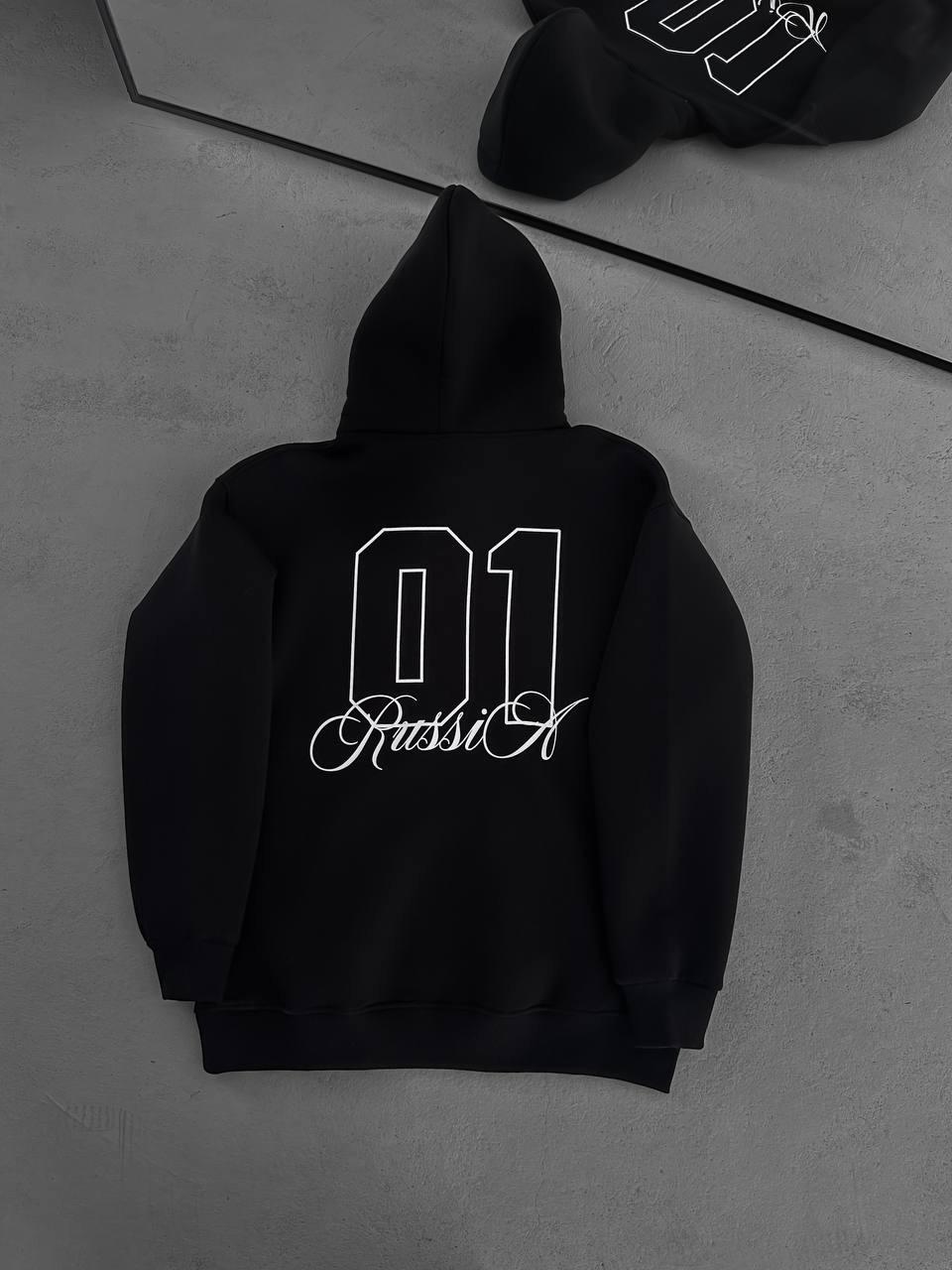 Russi Şardonlu Kapşonlu Sweat