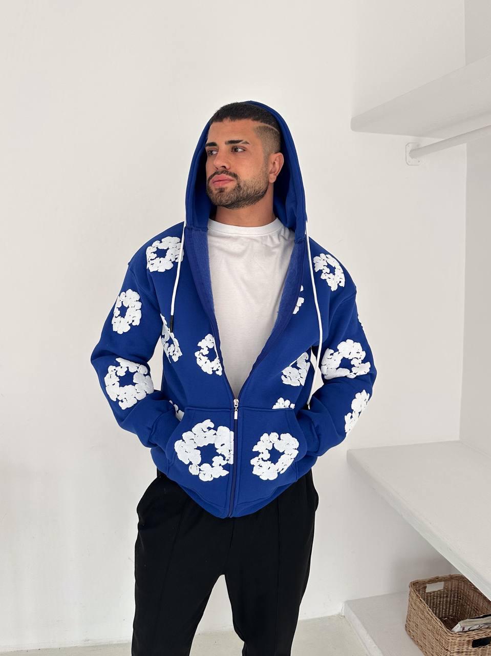 Kabartma baskı detay hırka