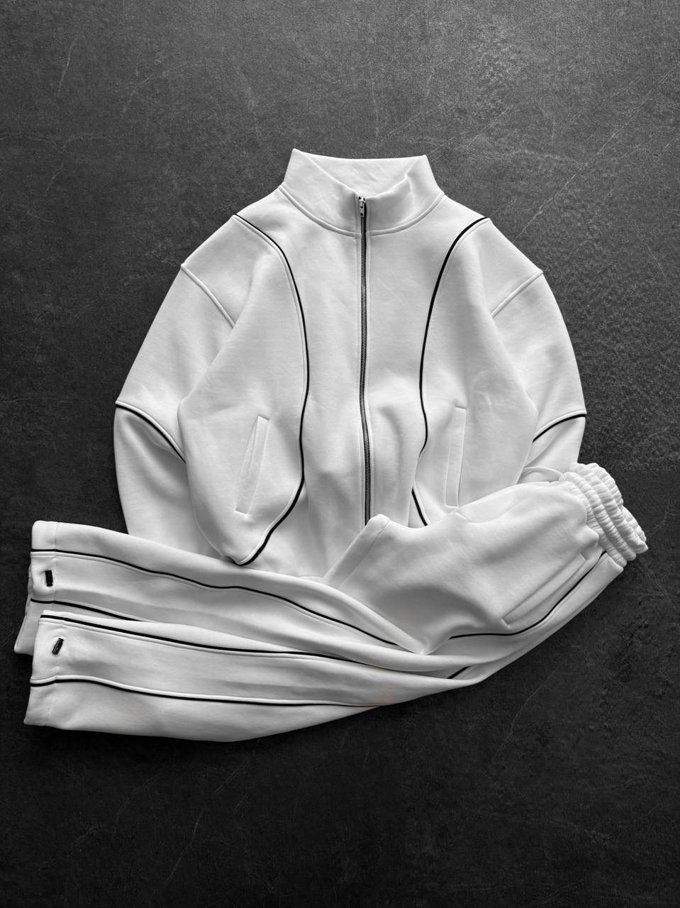 Ara Biyeli Şardonlu Unisex Eşofman Takımı