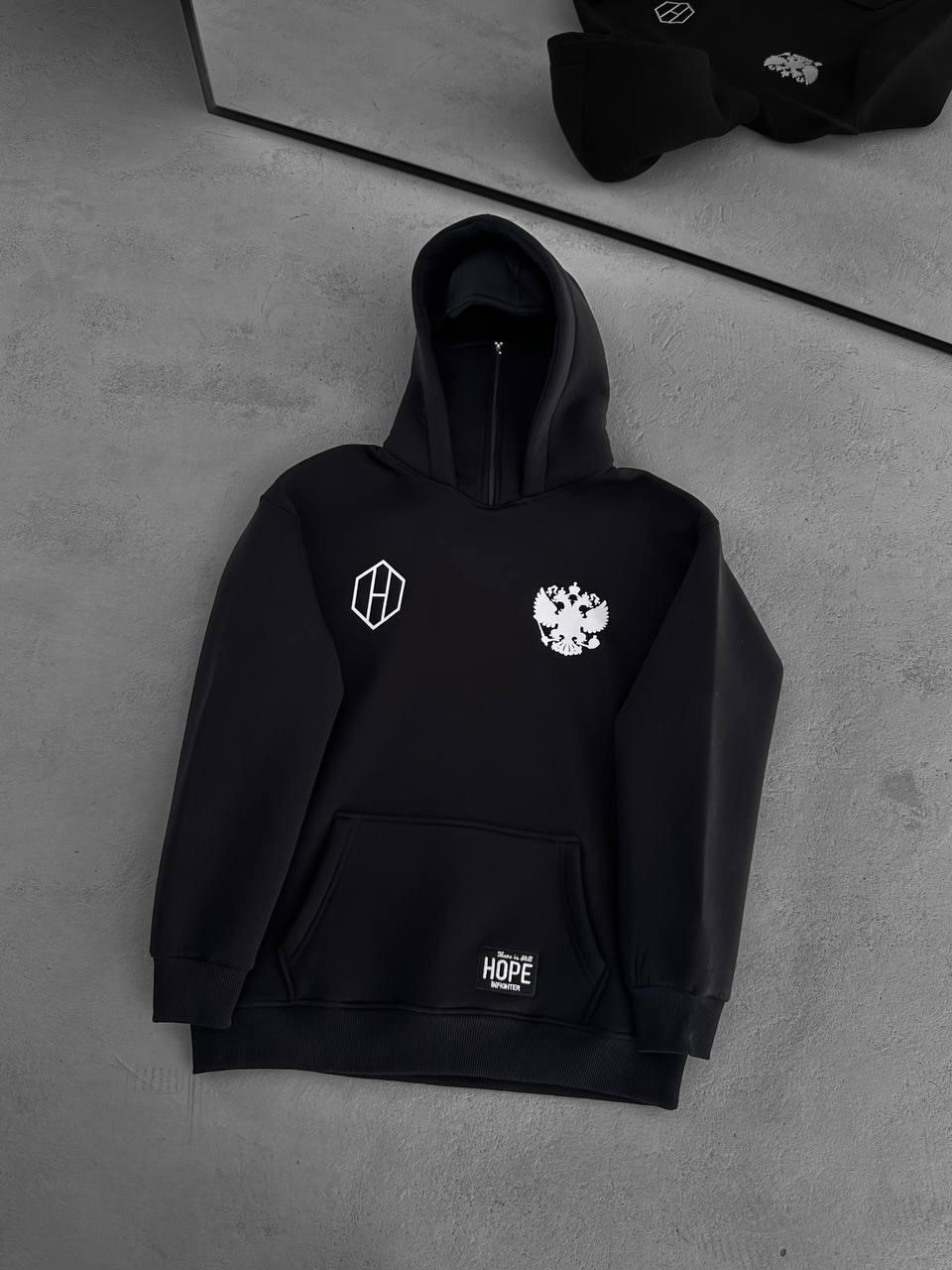 Russi Şardonlu Kapşonlu Sweat