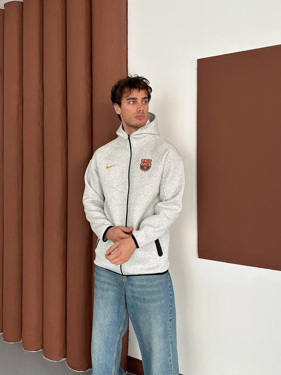 FCB Şardonlu Oversize Hırka