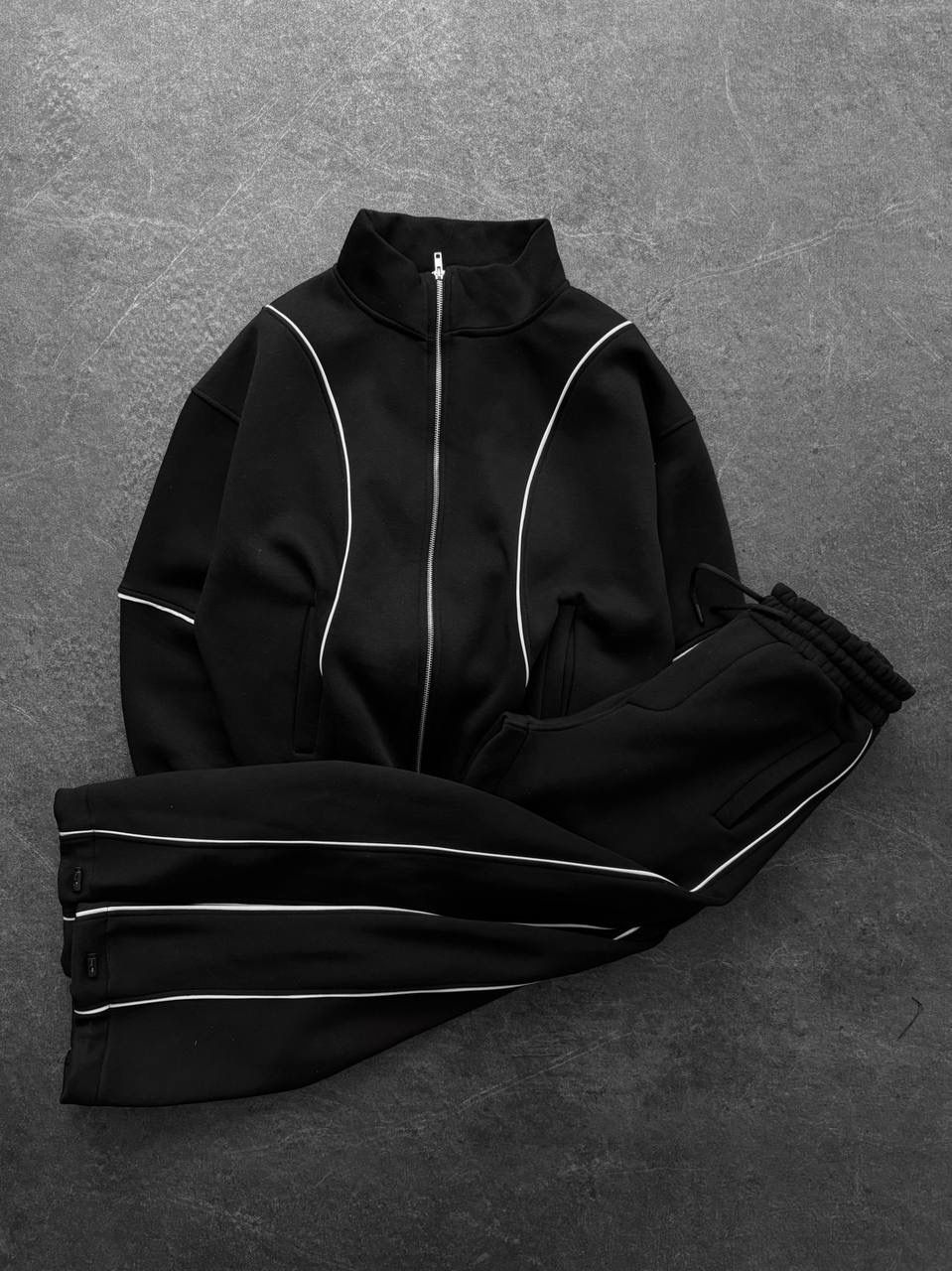 Ara Biyeli Şardonlu Unisex Eşofman Takımı