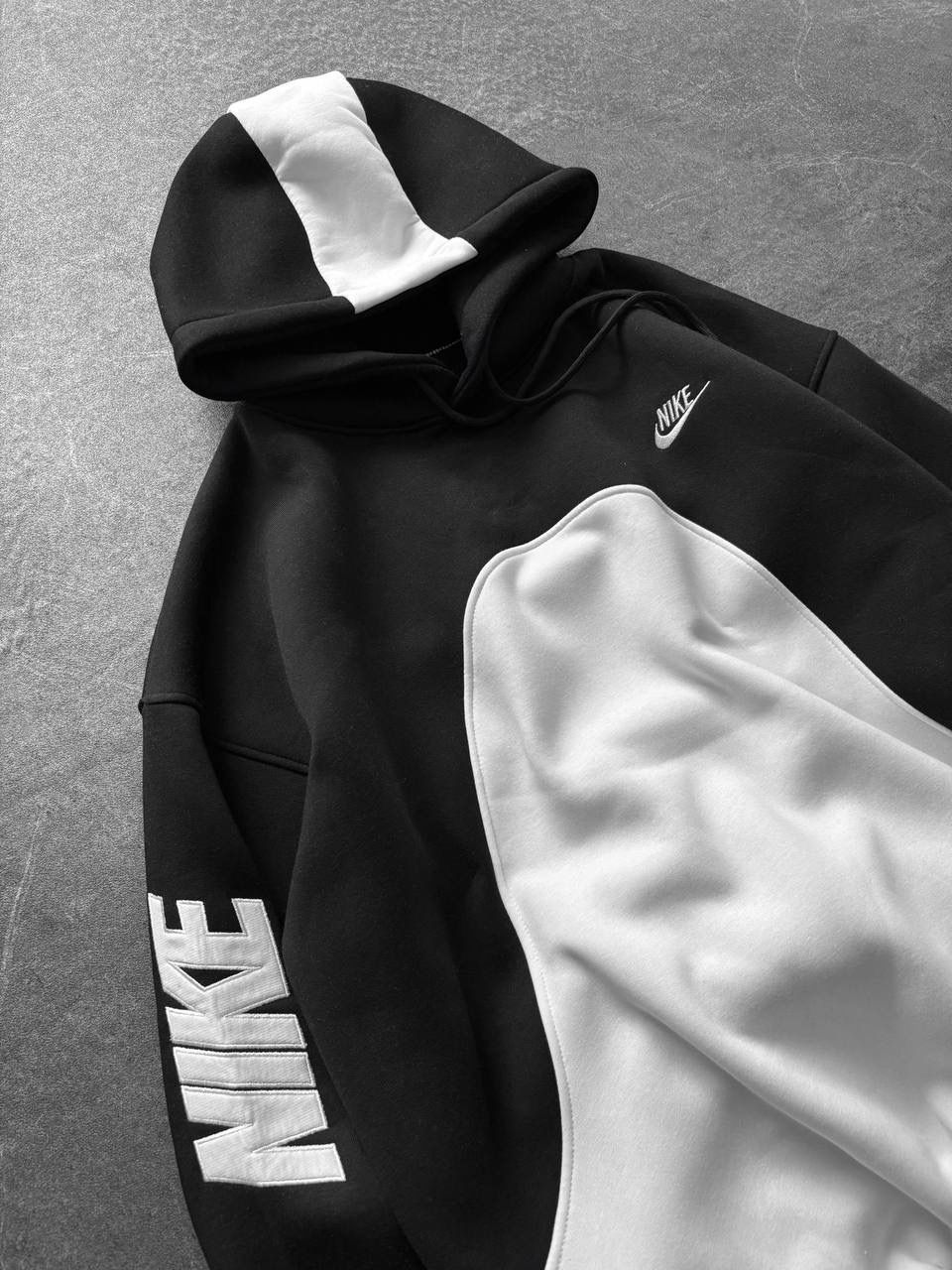 Kol Detay Oversize Unisex Şardonlu Sweatshirt